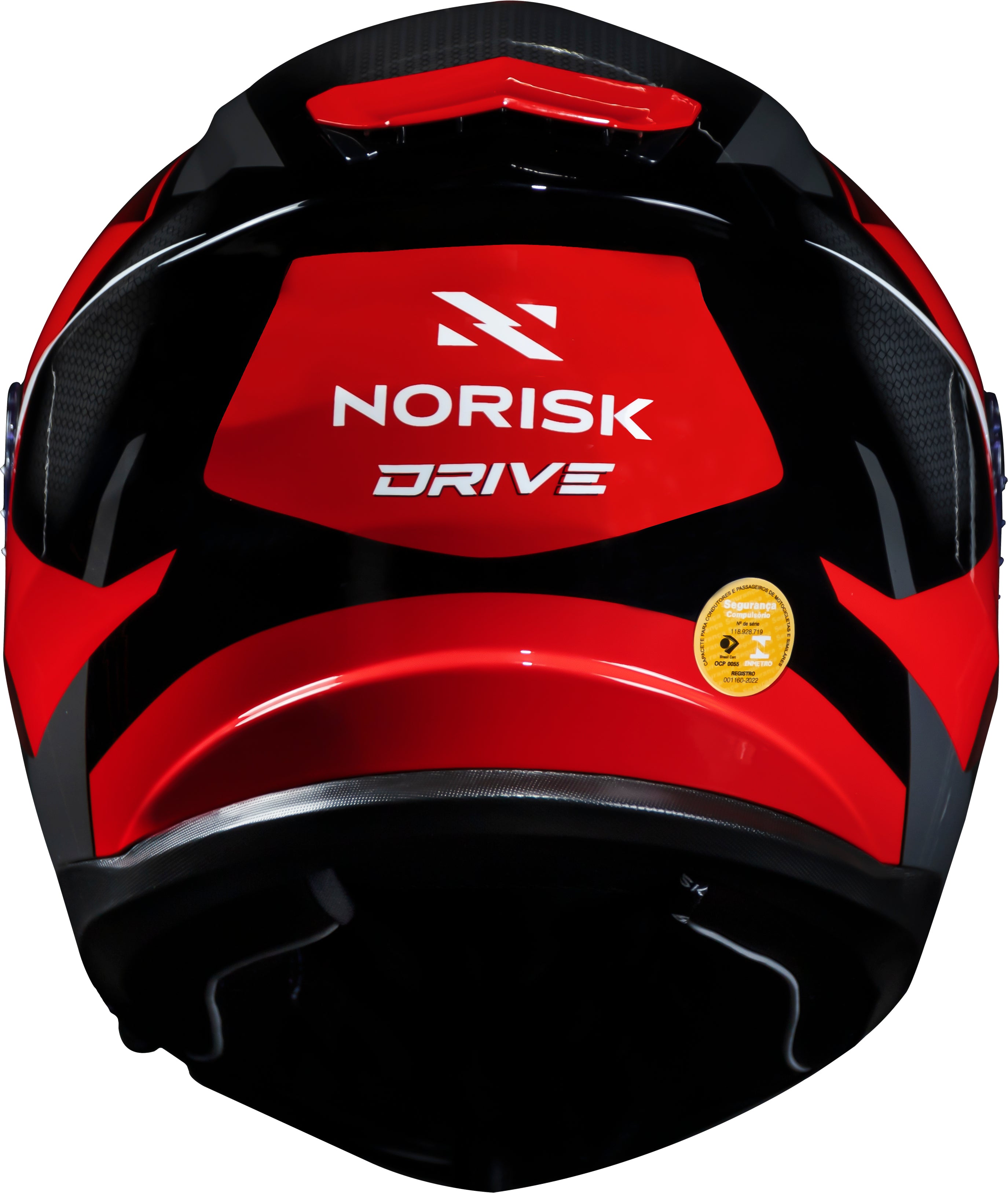 Capacete Norisk Strada Drive Preto Vermelho