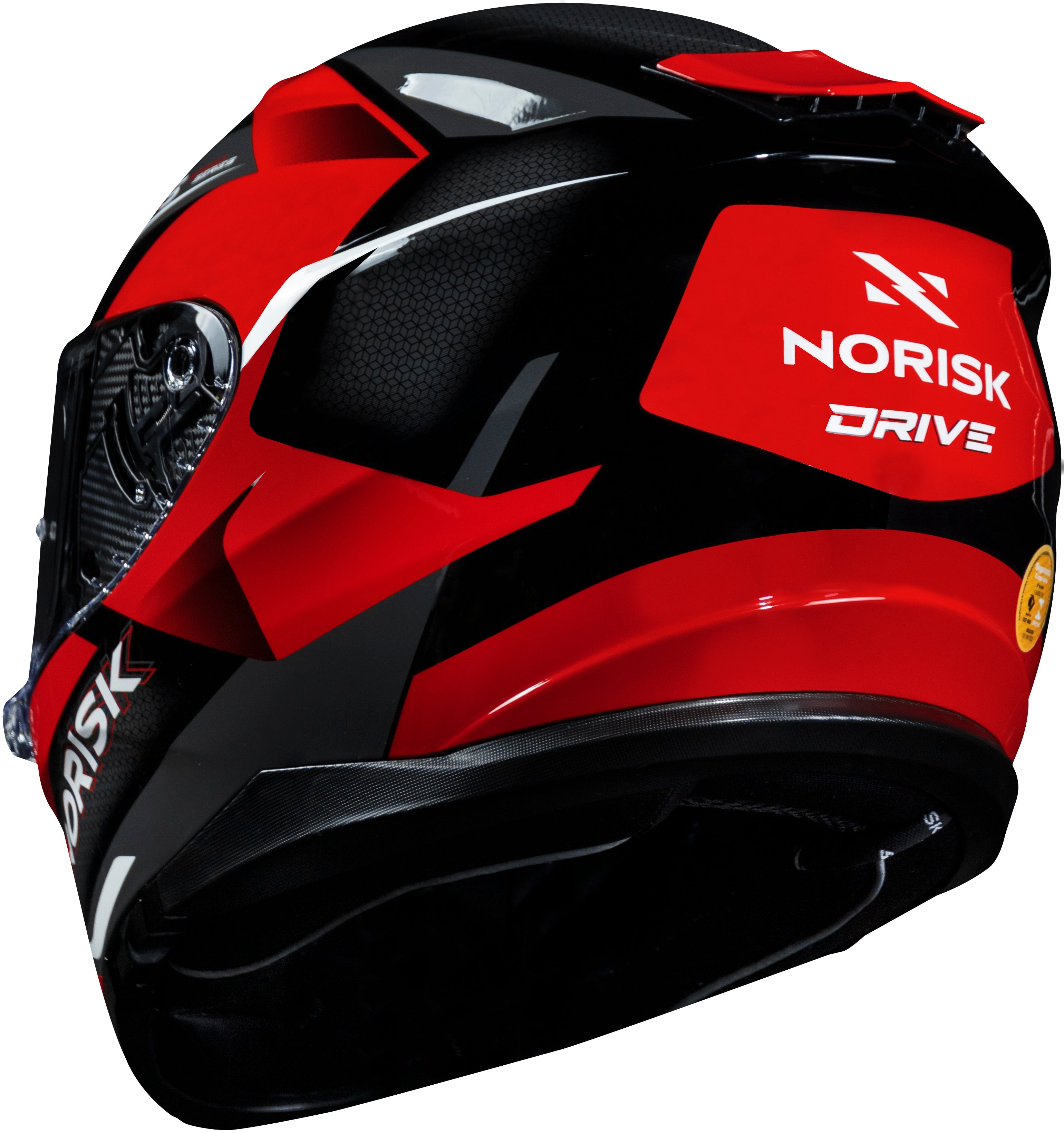 Capacete Norisk Strada Drive Preto Vermelho