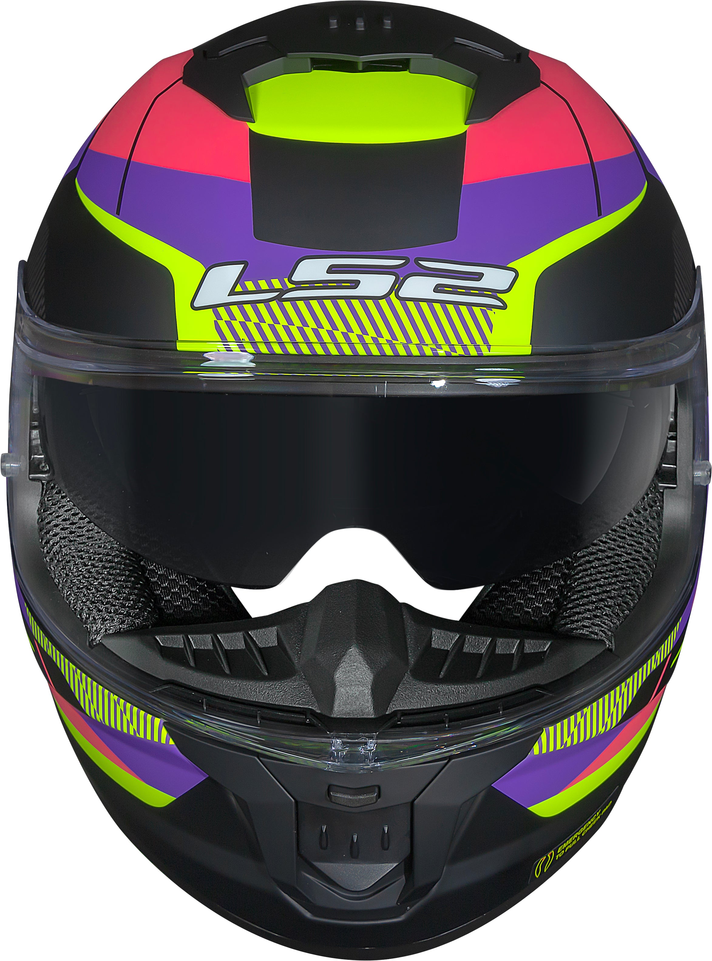 Capacete Ls2 Stream II ff808 Preto Rosa
