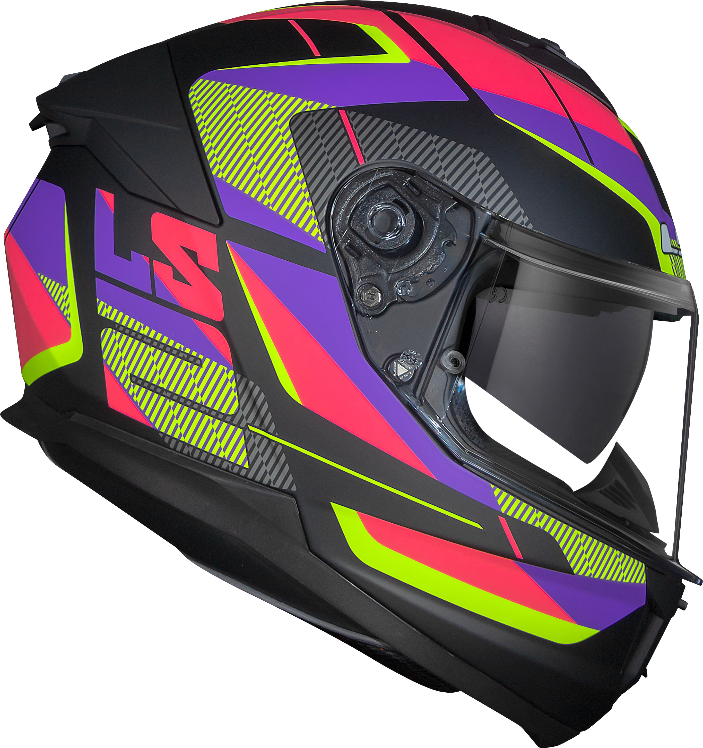 Capacete Ls2 Stream II ff808 Preto Rosa