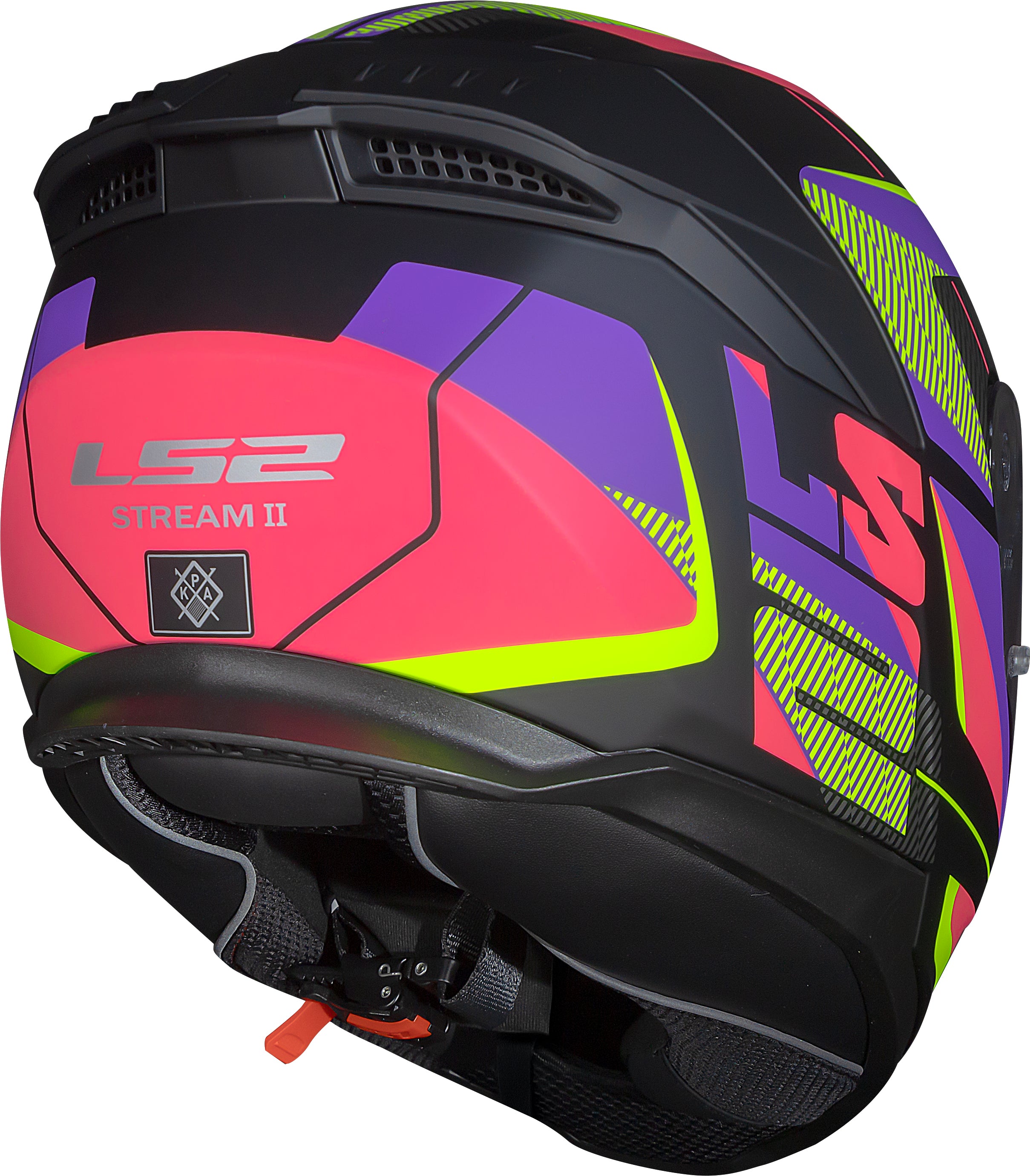 Capacete Ls2 Stream II ff808 Preto Rosa