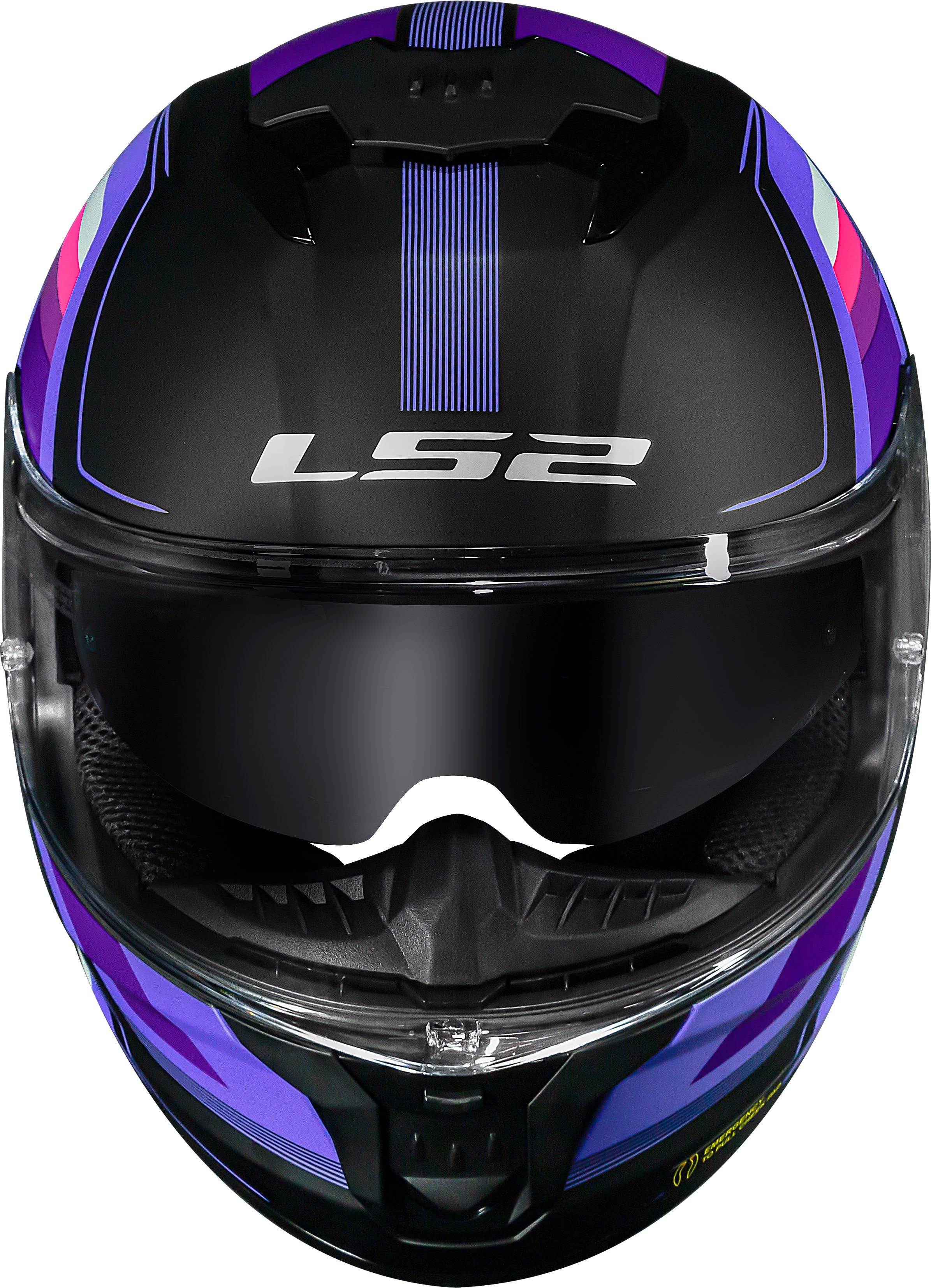 Capacete Ls2 Stream II ff808 Vintage Preto Roxo