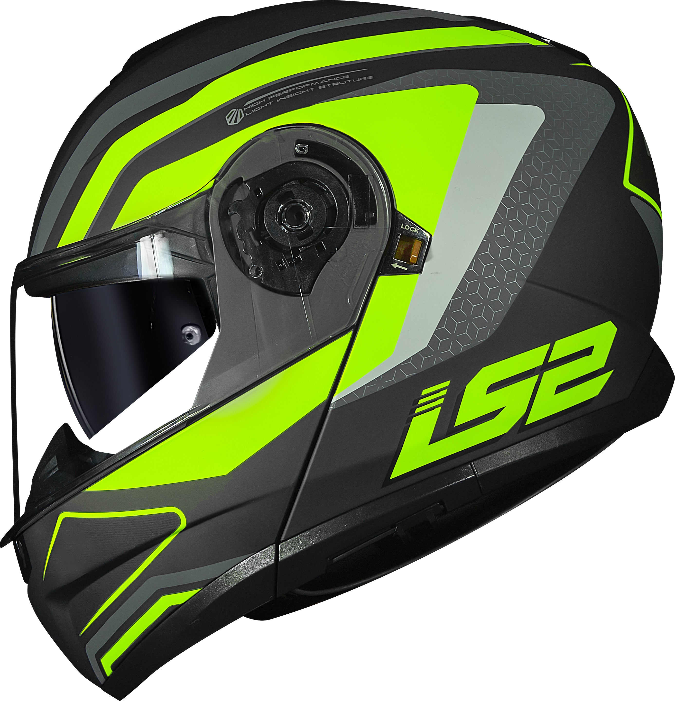 Capacete Ls2 Strobe II ff908 Phanton Amarelo Titânio