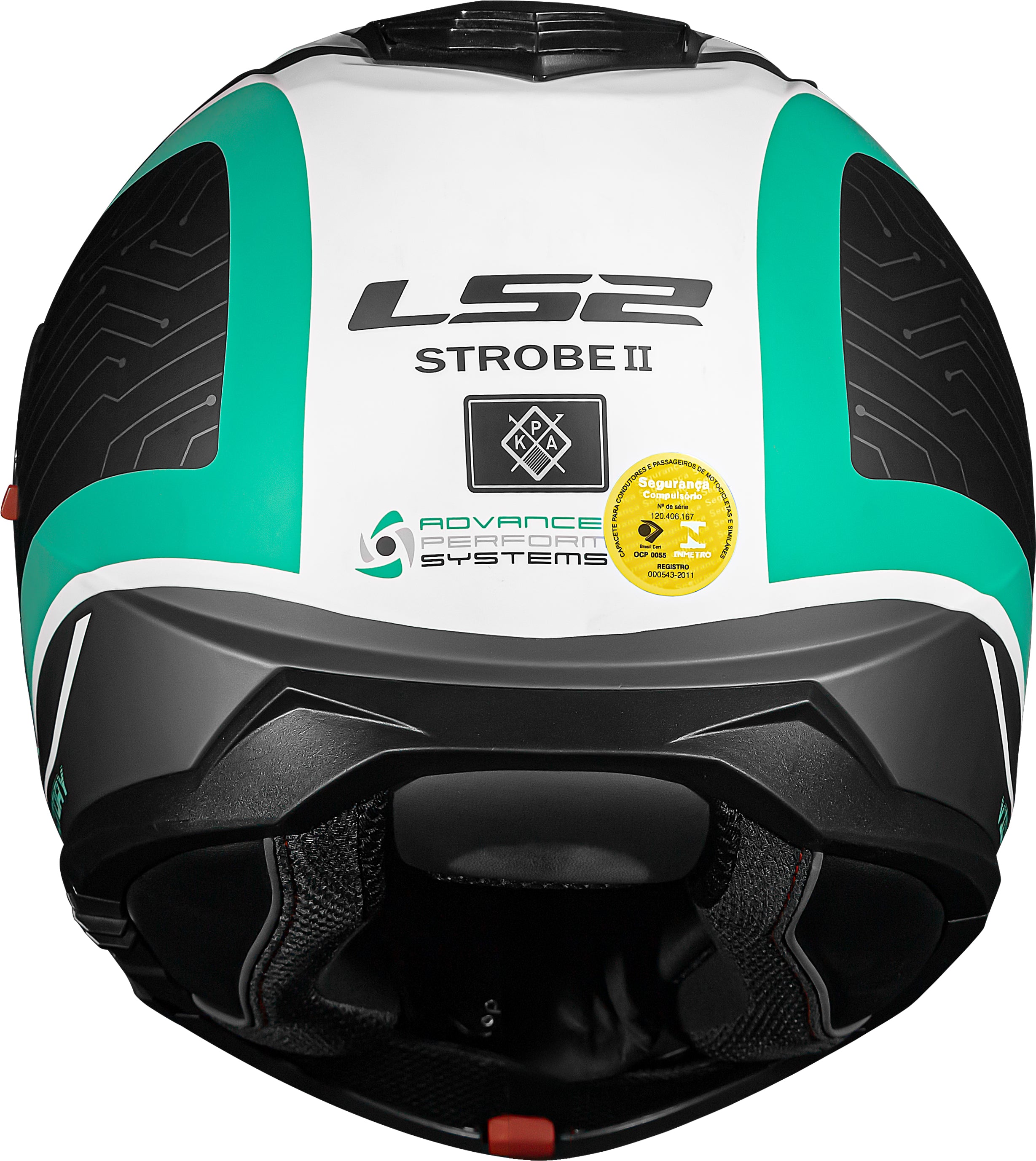 Capacete Ls2 Strobe II ff908 Victory Matt Preto Verde