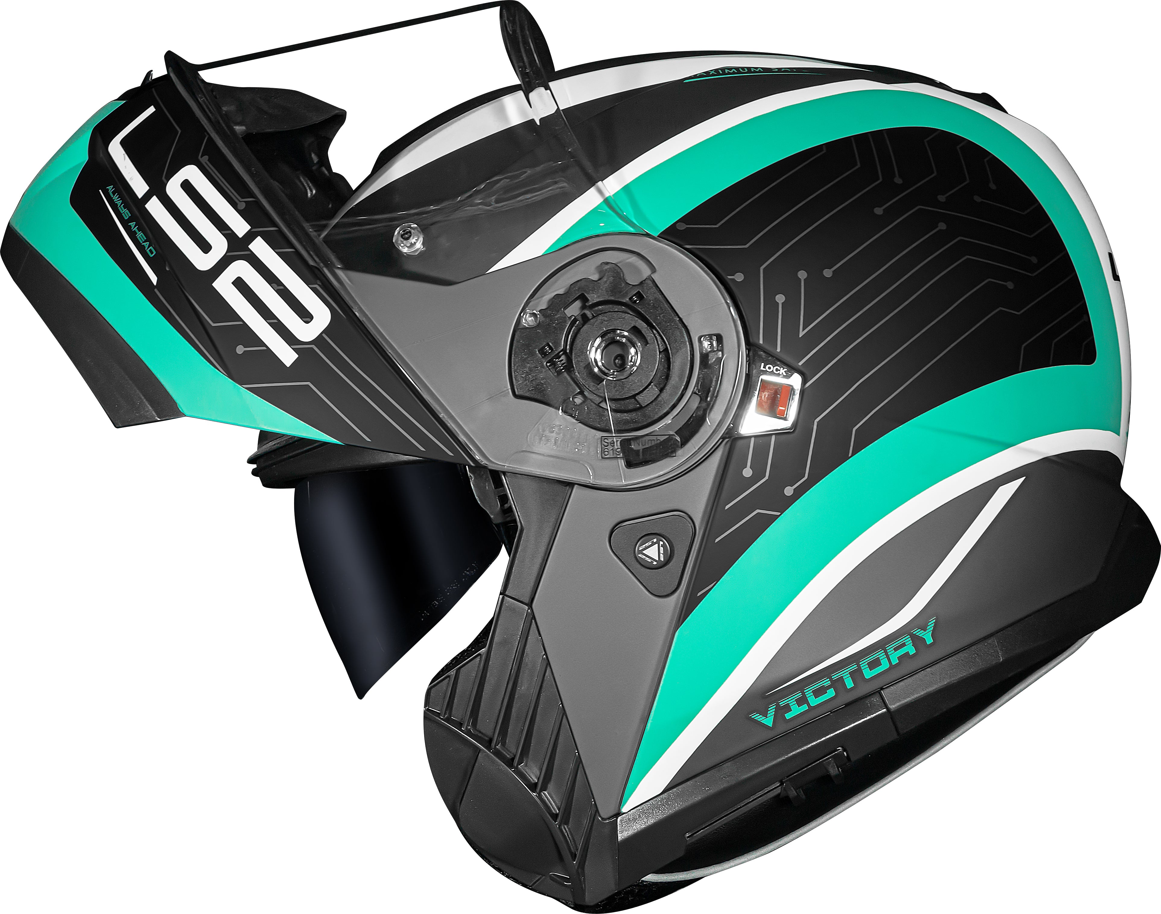 Capacete Ls2 Strobe II ff908 Victory Matt Preto Verde