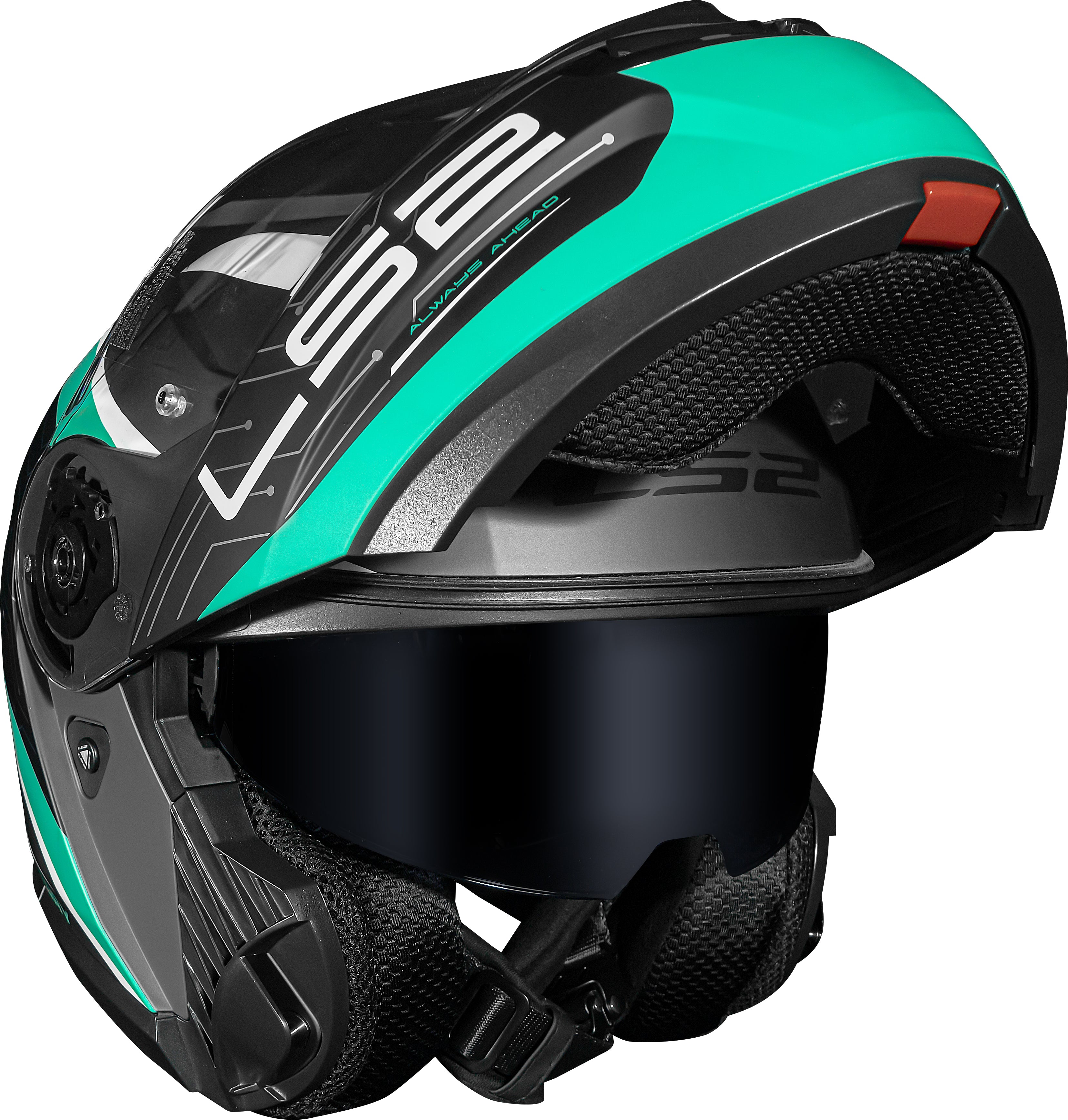 Capacete Ls2 Strobe II ff908 Victory Matt Preto Verde