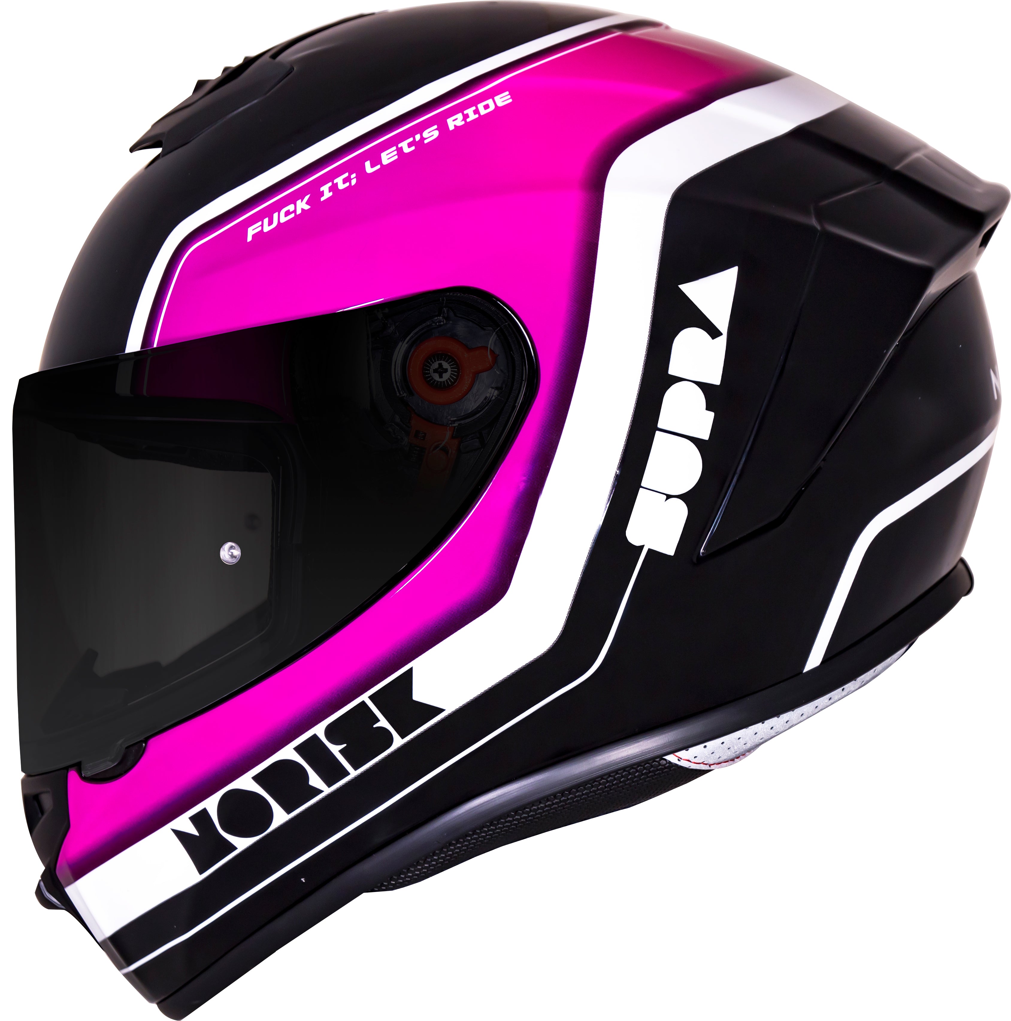 Capacete Norisk Soul Supra Ace Preto Rosa