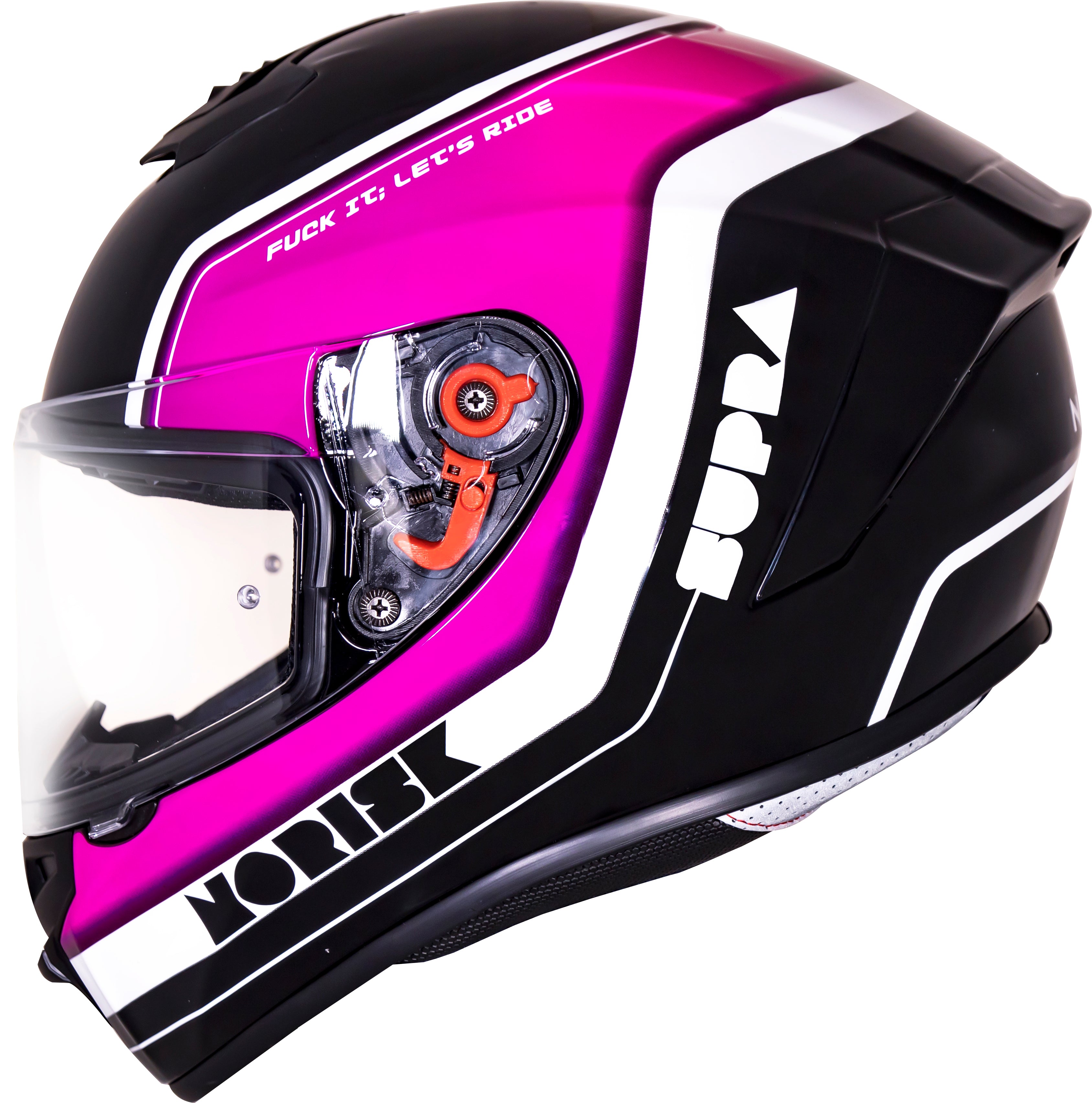 Capacete Norisk Soul Supra Ace Preto Rosa