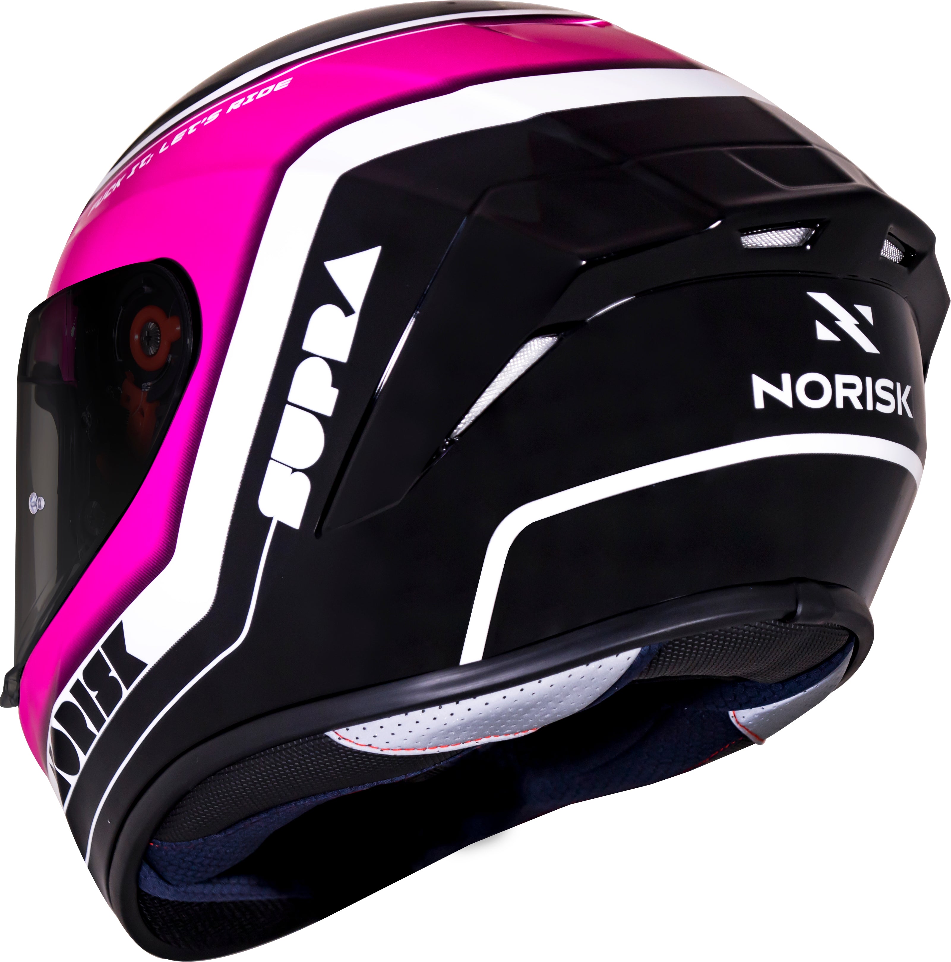 Capacete Norisk Soul Supra Ace Preto Rosa