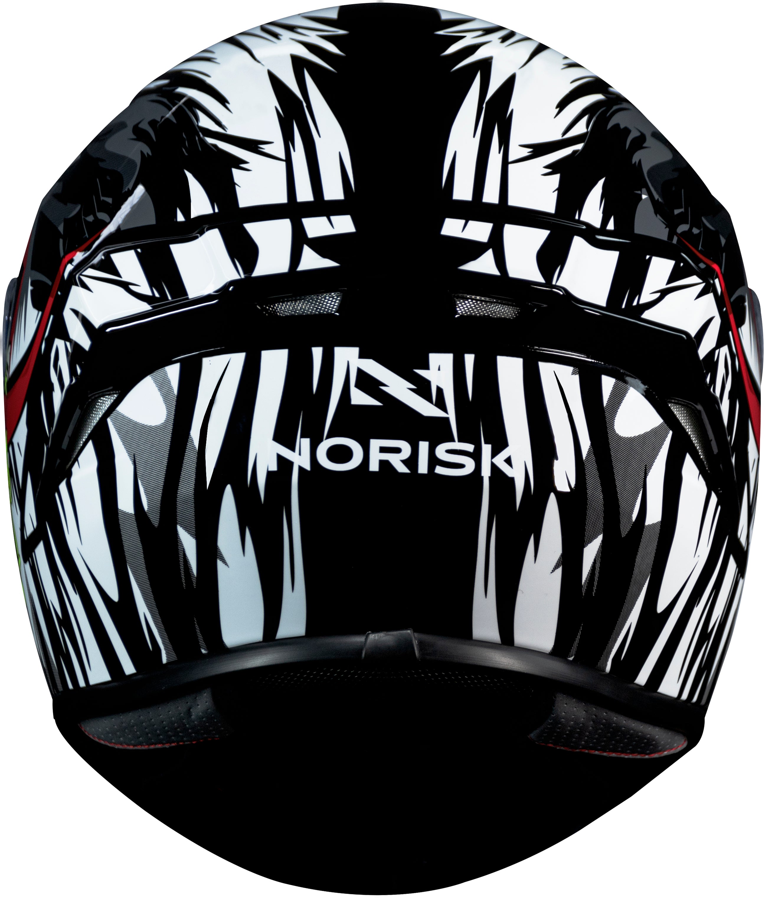 Capacete Norisk Supra Denver Hungry Branco Preto