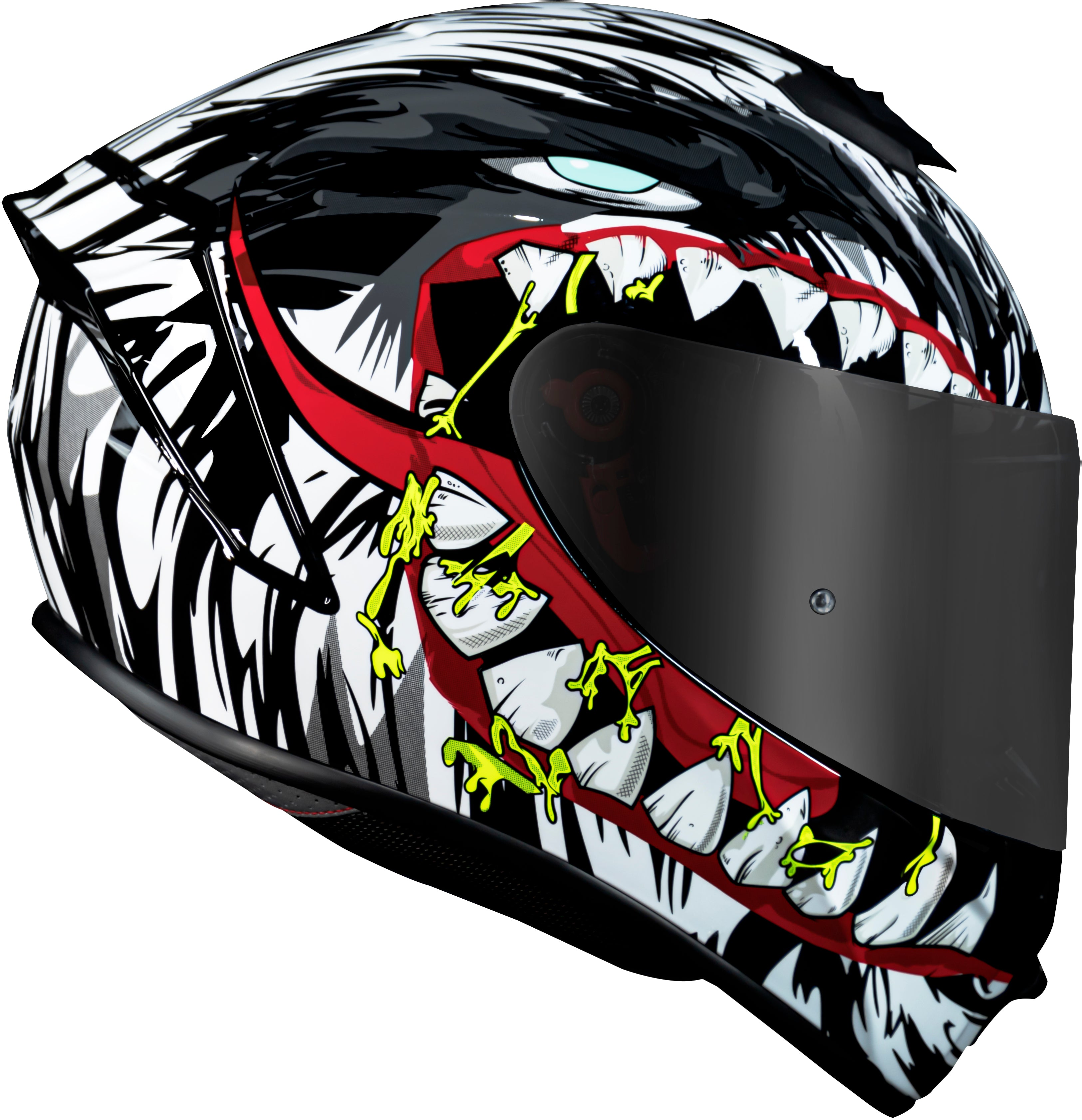Capacete Norisk Supra Denver Hungry Branco Preto