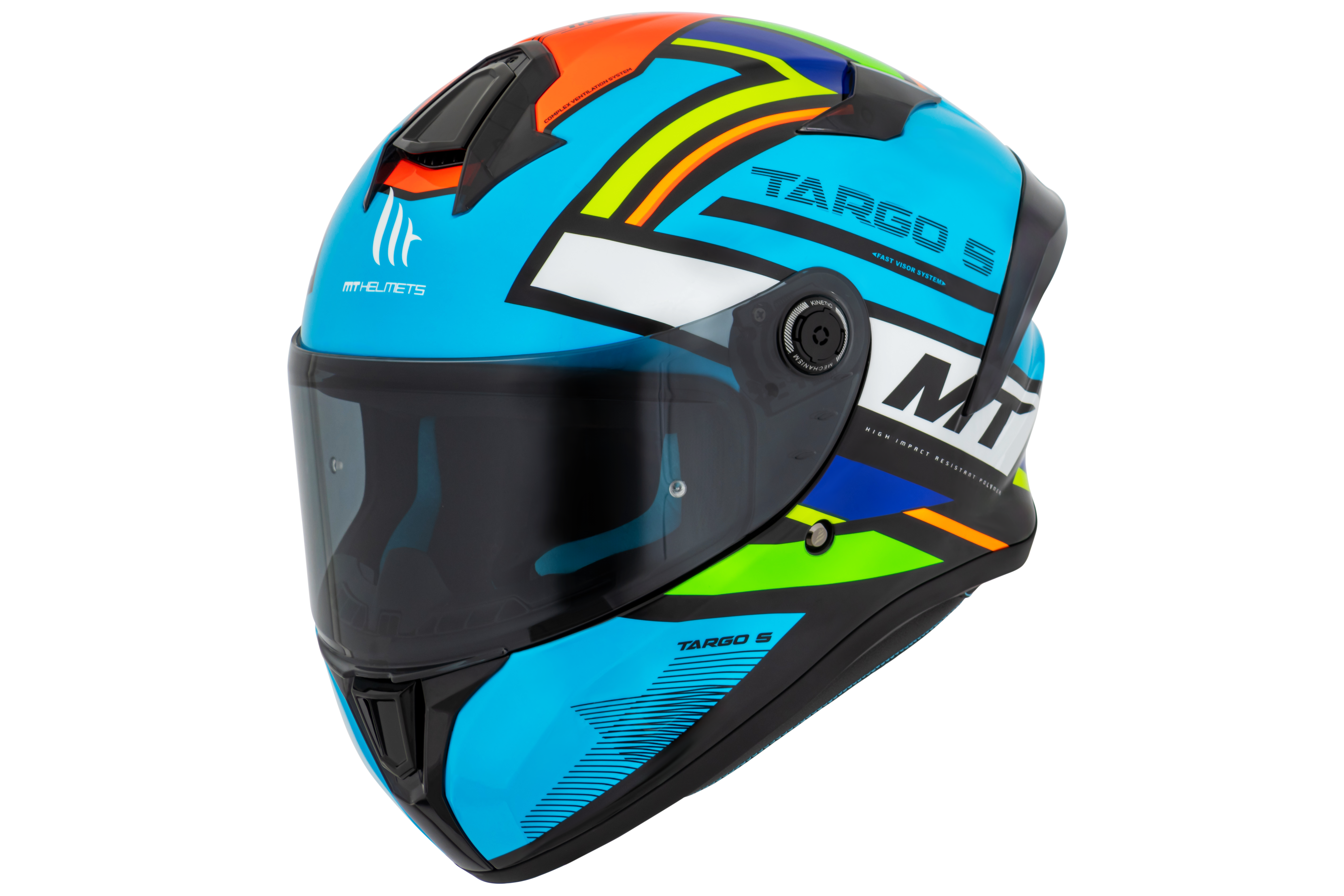 Capacete Mt Helmets Targo S Torvi A17 Azul Brilho