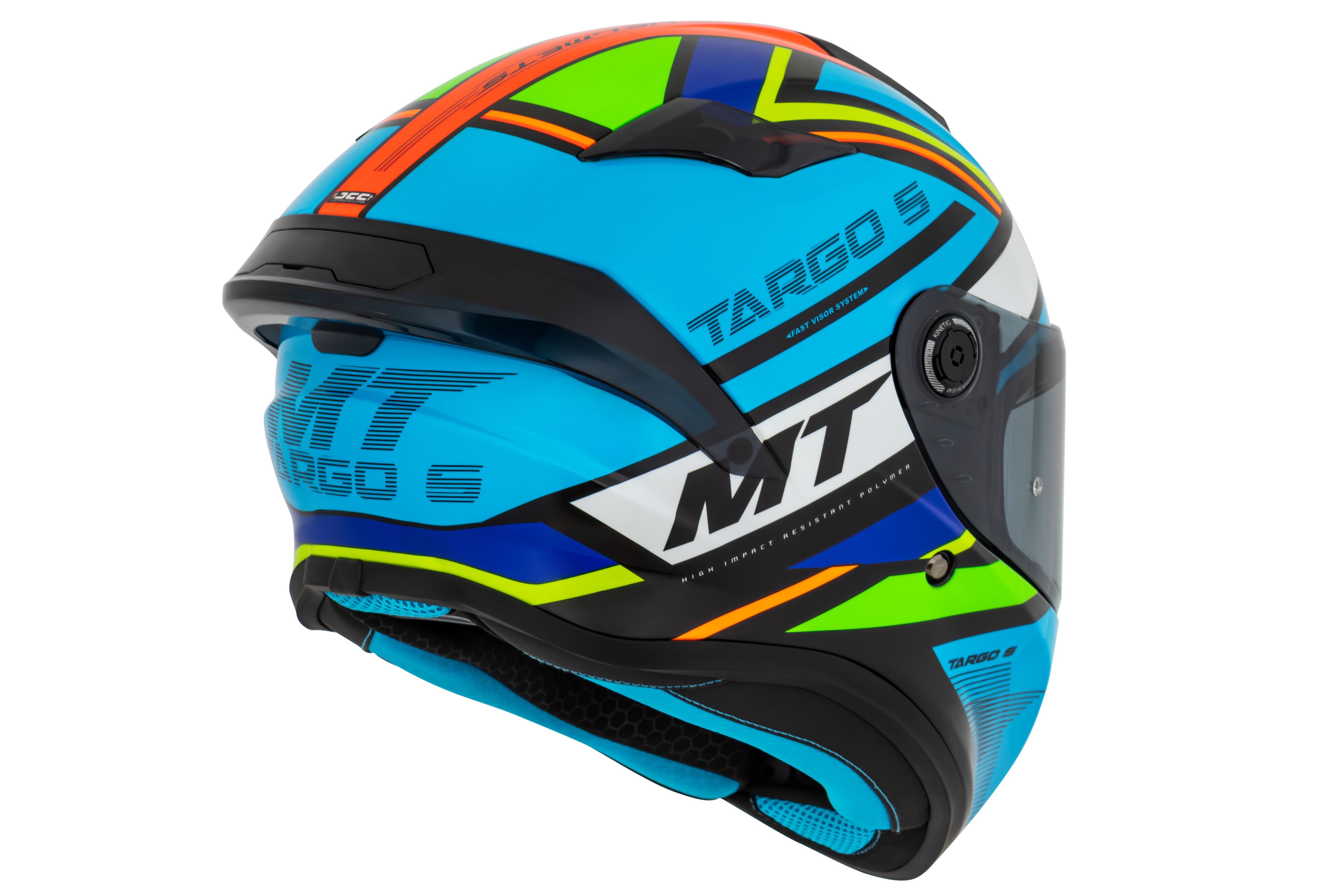 Capacete Mt Helmets Targo S Torvi A17 Azul Brilho