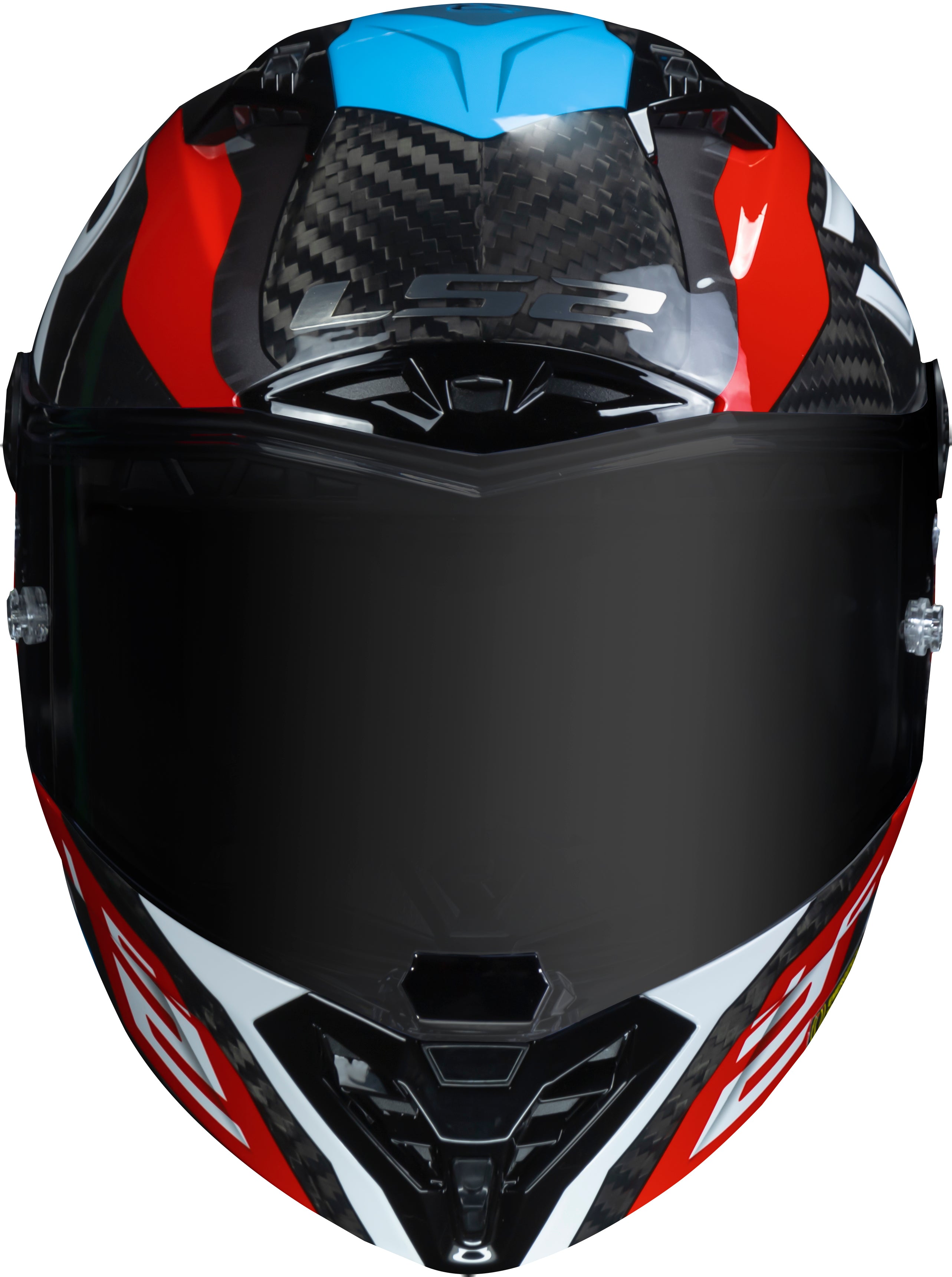 Capacete Ls2 ff805 Thunder Supra Azul Vermelho