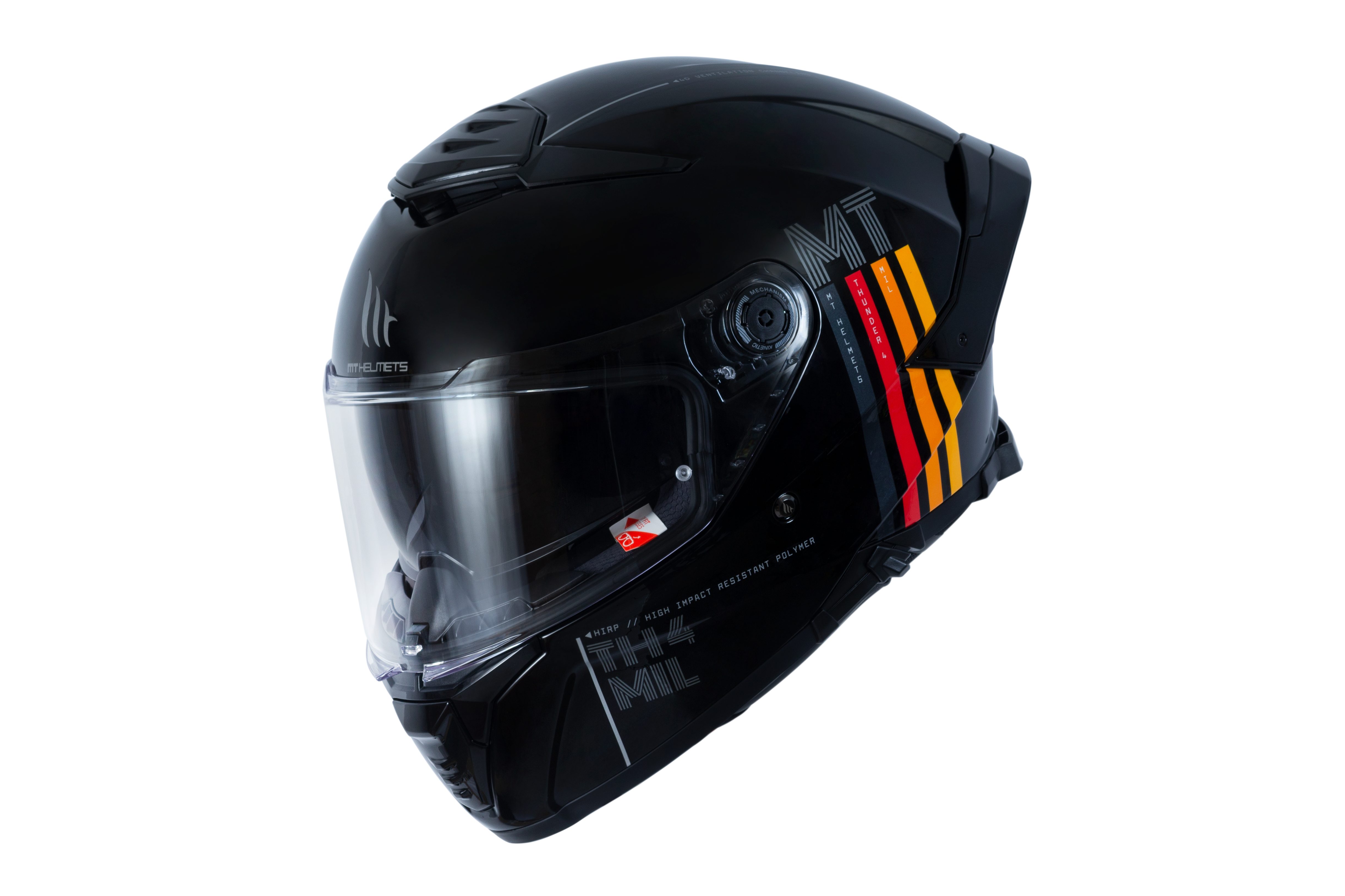 Capacete Mt Helmets Thunder 4 SV Mil A11 Preto Brilho
