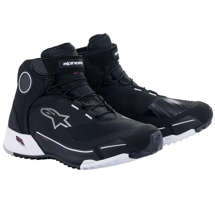 BOTA ALPINESTARS CRX DRYSTAR PRETO BRANCO 9