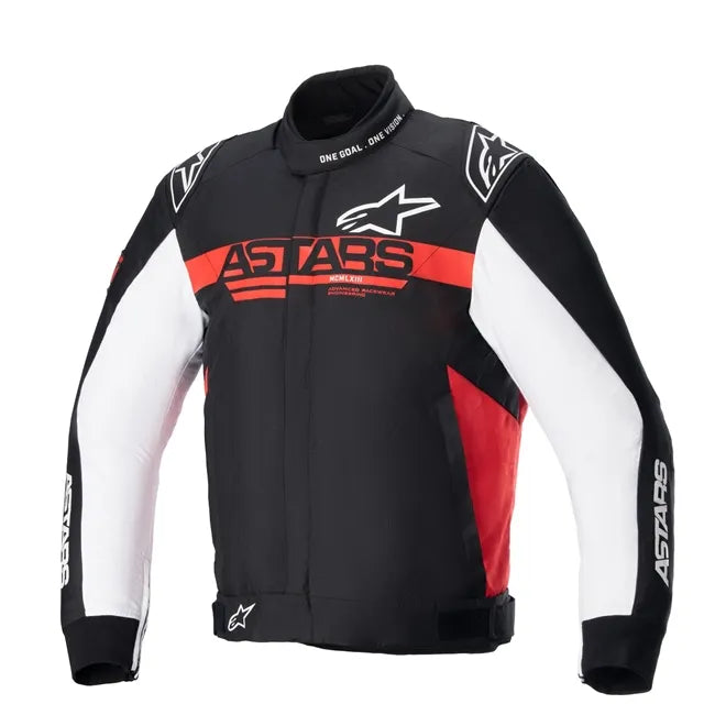 JAQUETA ALPINESTARS MONZA SPORT PRETO VERMELHO BRANCO
