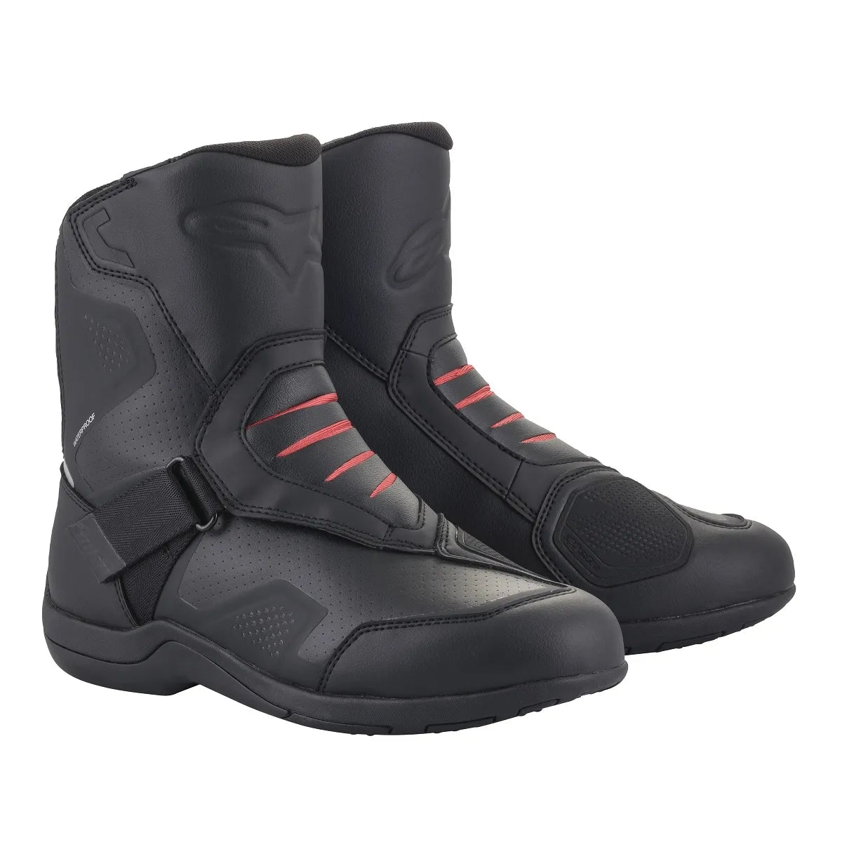 BOTA ALPINESTARS RIDGE V2 WP PRETO VERMELHO