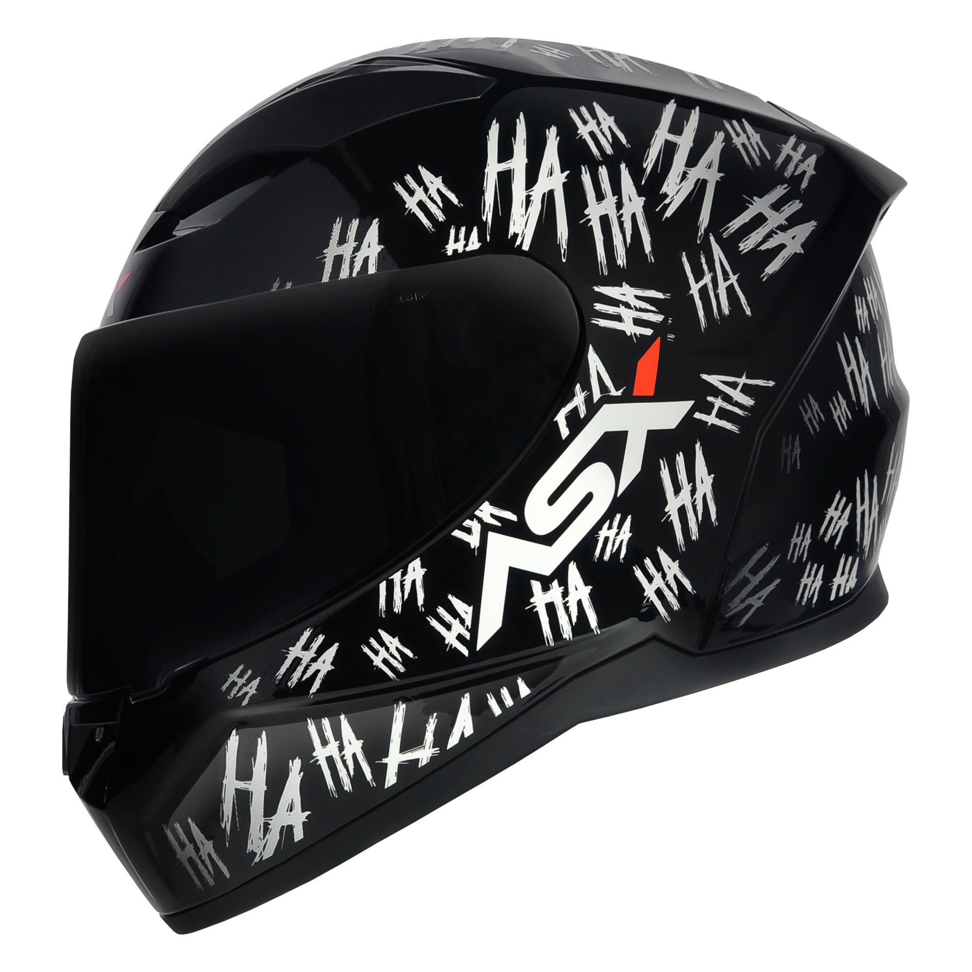 Capacete ASX City Fun Brilho Preto/Branco