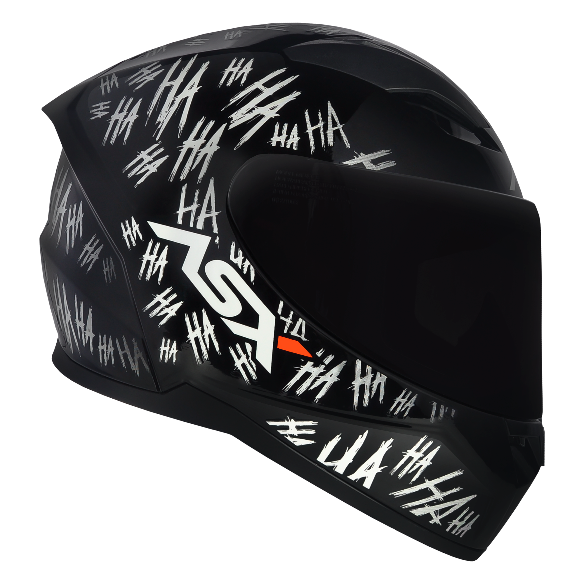 Capacete ASX City Fun Brilho Preto/Branco