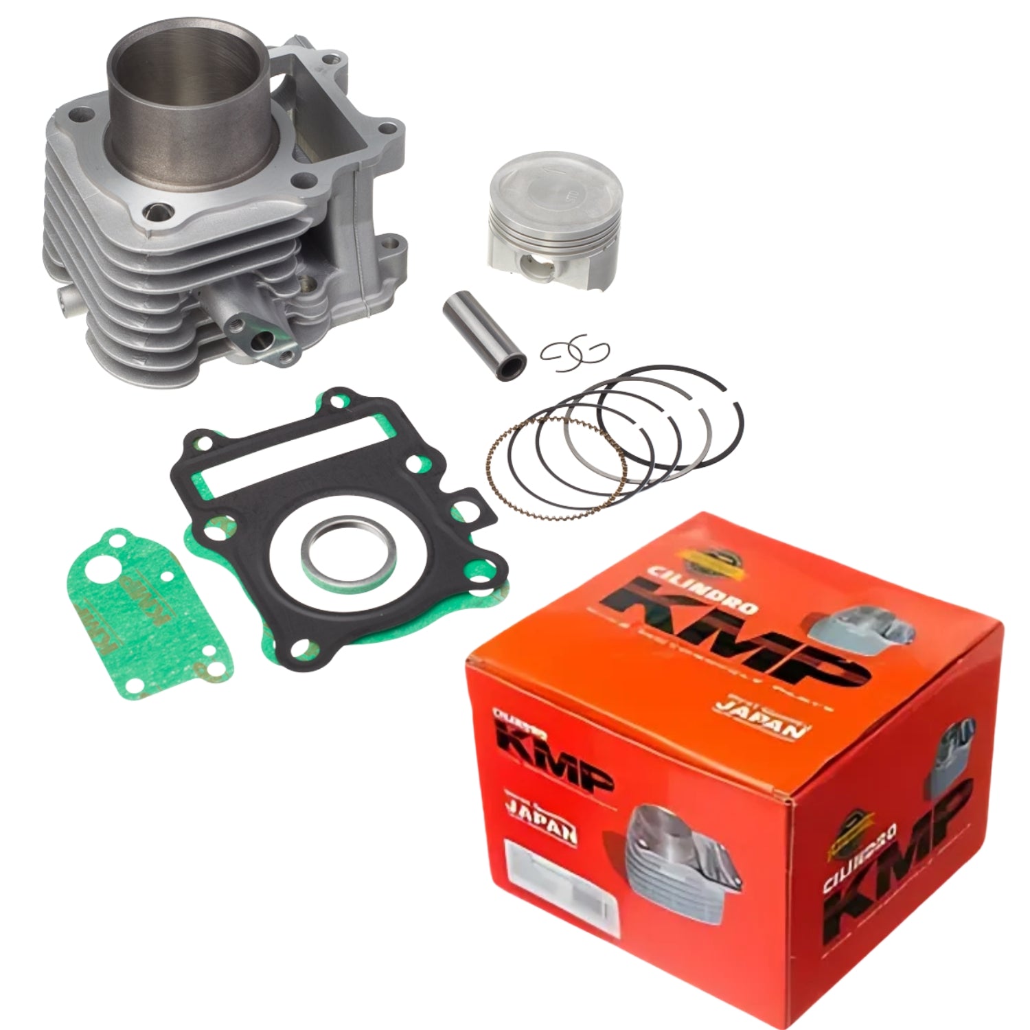 KIT COM CILINDRO PISTAO KMP SUZUKI BURGMAN 125