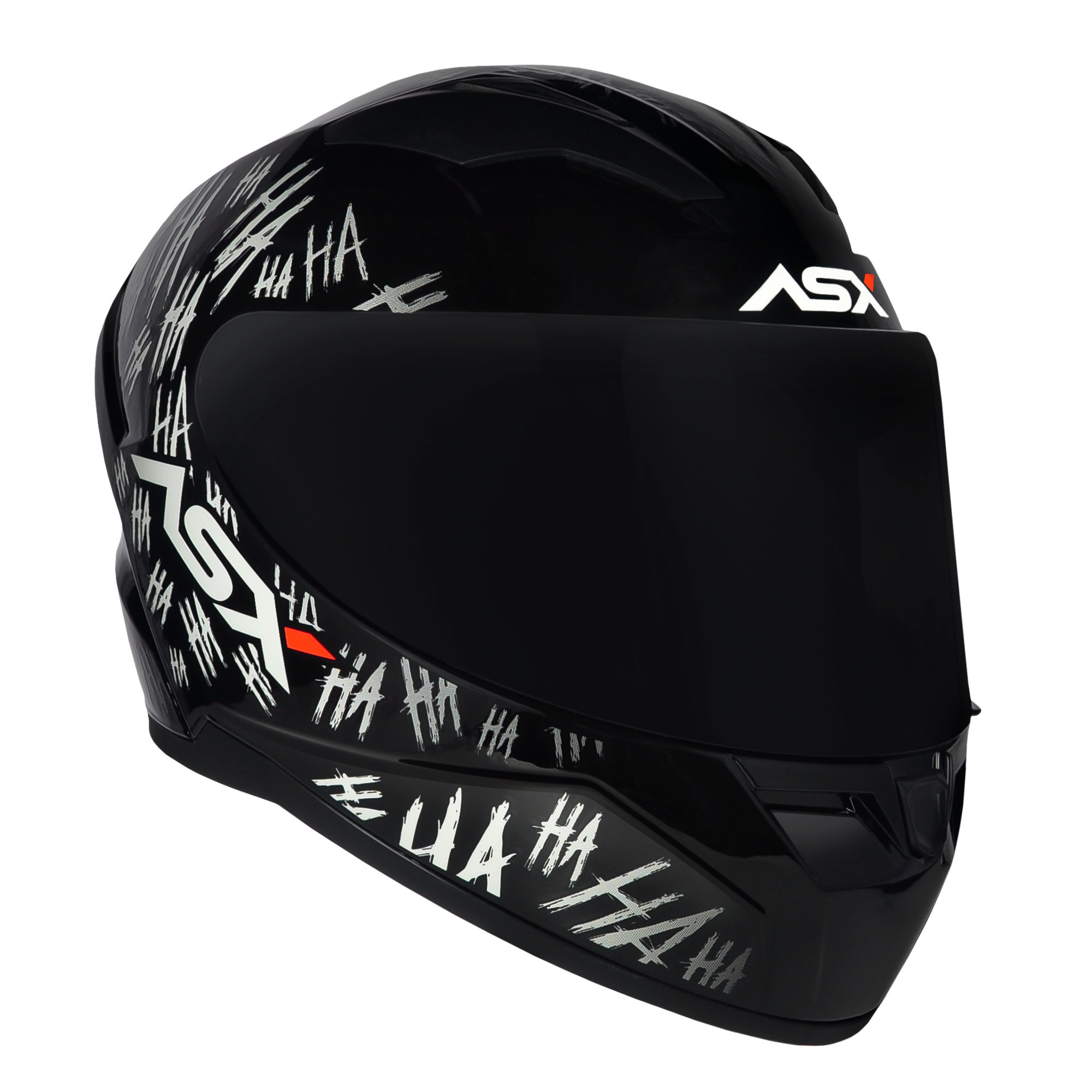 Capacete ASX City Fun Brilho Preto/Branco