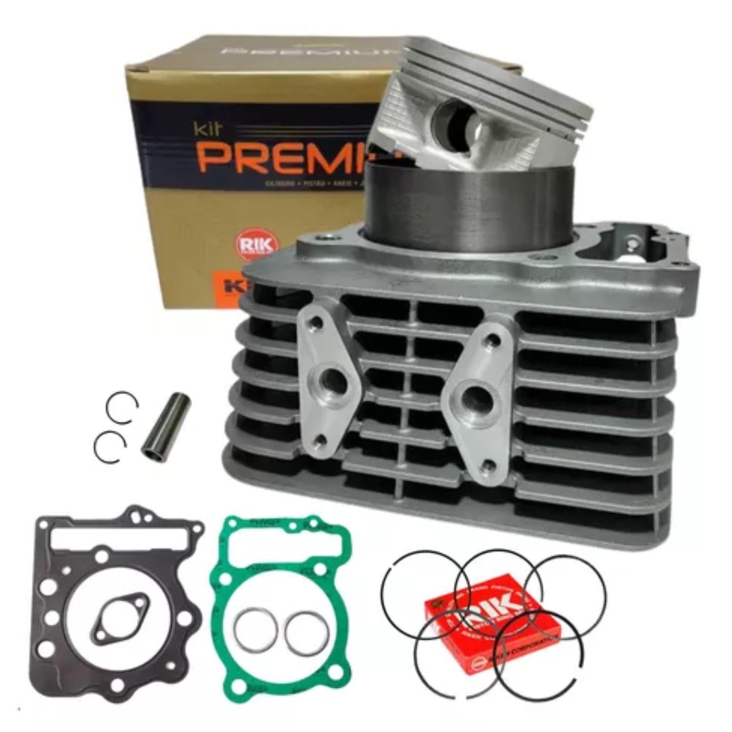 KIT COM CILINDRO PISTAO KMP HONDA NX FALCON 400 ATE 2002