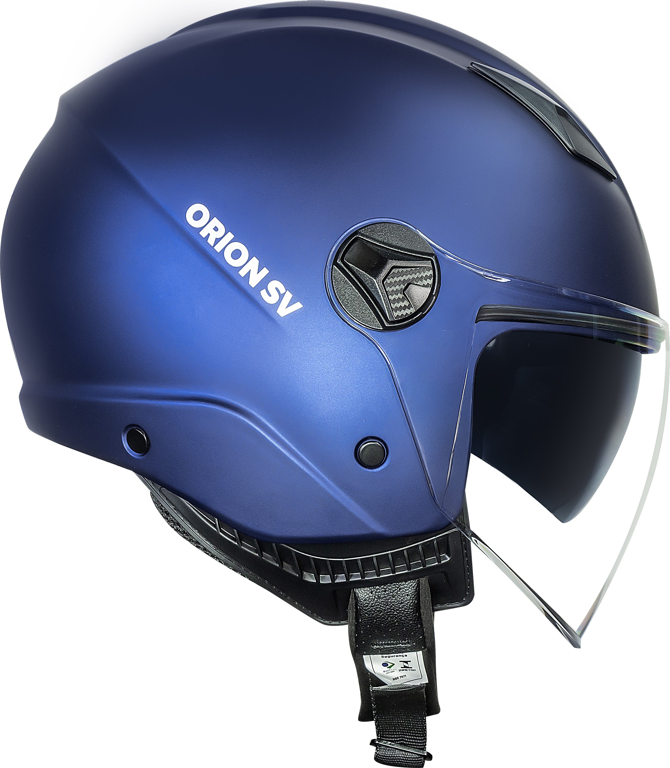 Capacete Norisk Orion SV Aberto Monocolor Azul Fosco