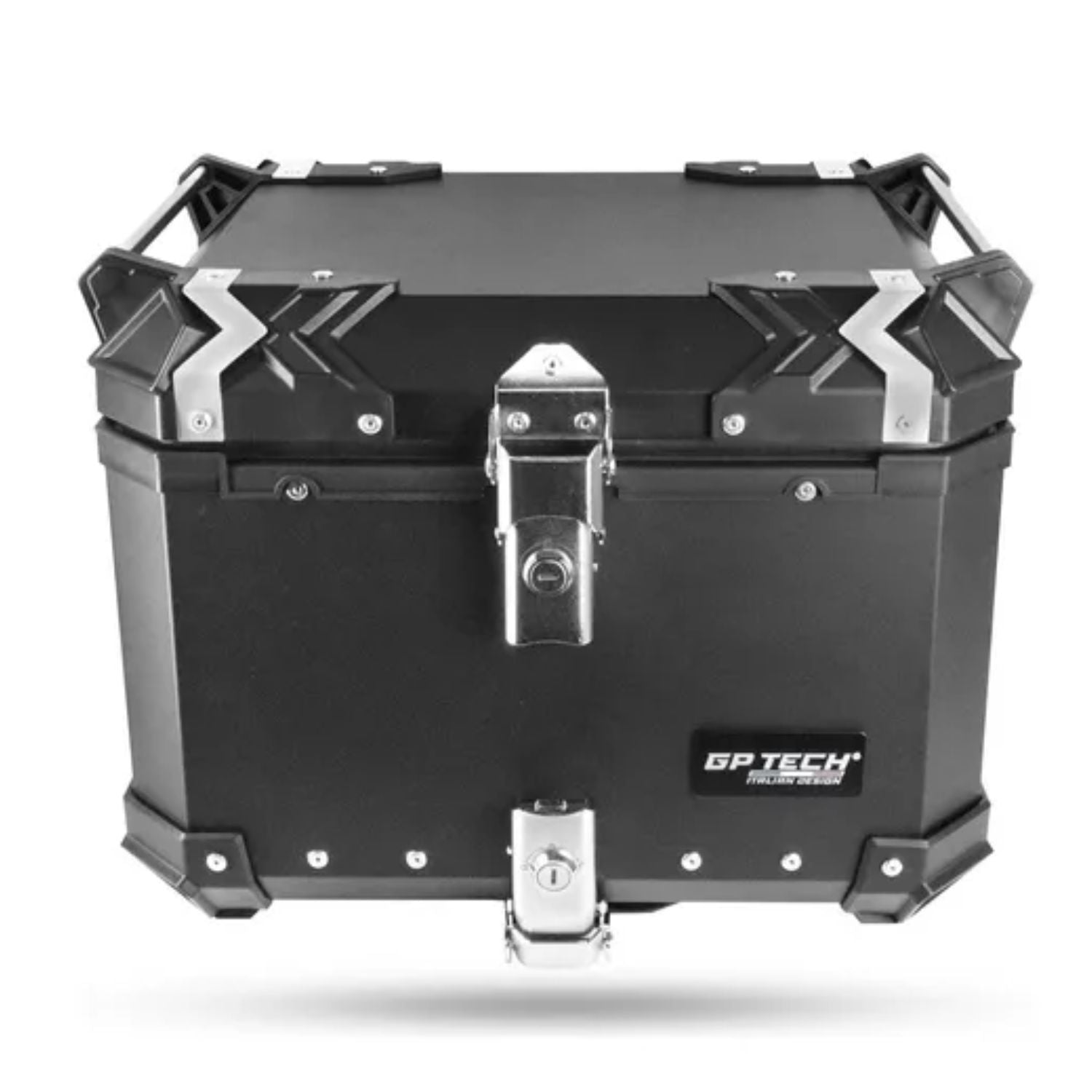 Bau para moto Gp Tech Traseiro Aluminio Preto 45 Litros M45