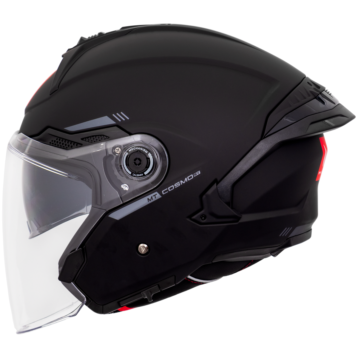 Capacete Mt Helmets Cosmo SV Solid A1 Preto Matte