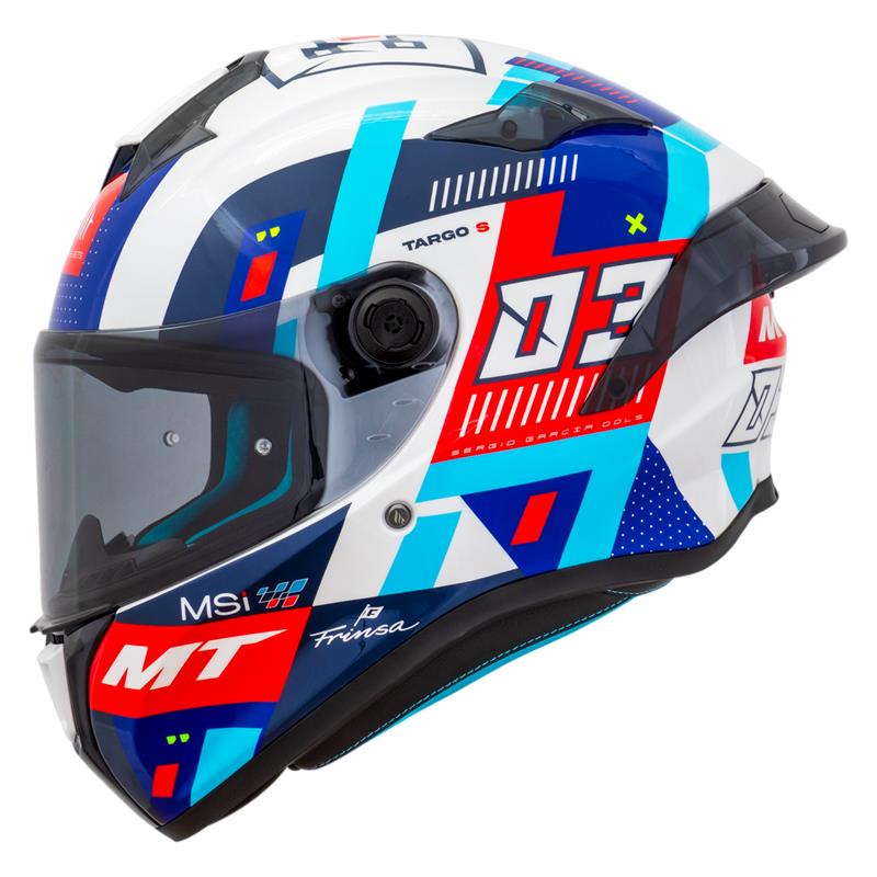 Capacete Mt Helmets Targo S Replica Sergio Garcia 2024 D7 Brilho