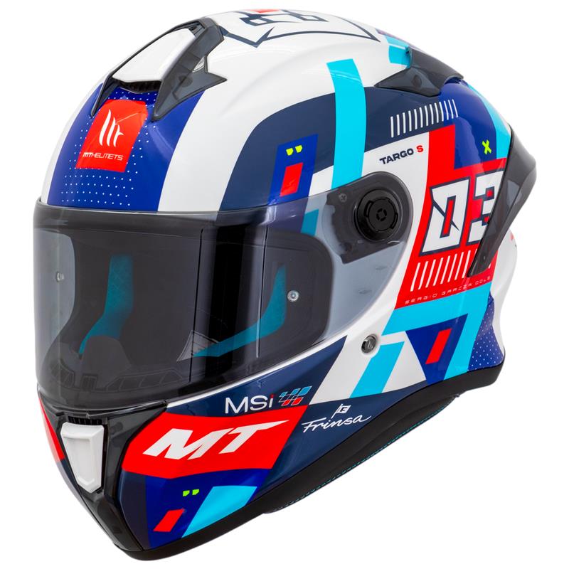 Capacete Mt Helmets Targo S Replica Sergio Garcia 2024 D7 Brilho