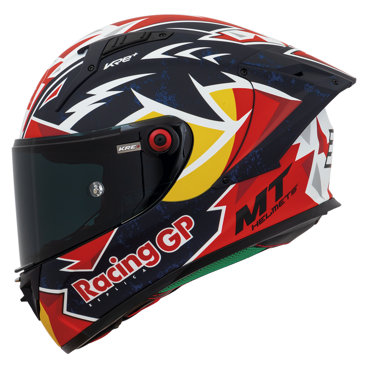 Capacete Mt Helmets Kre+S Fim Pedro Acosta A7 Azul Matte