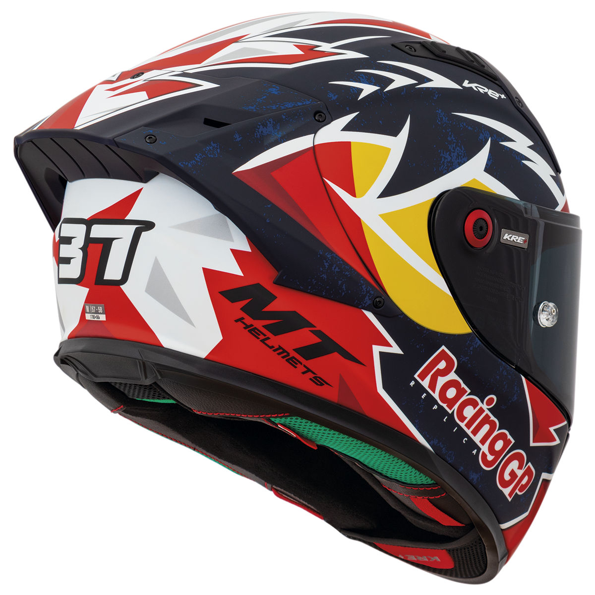 Capacete Mt Helmets Kre+S Fim Pedro Acosta A7 Azul Matte