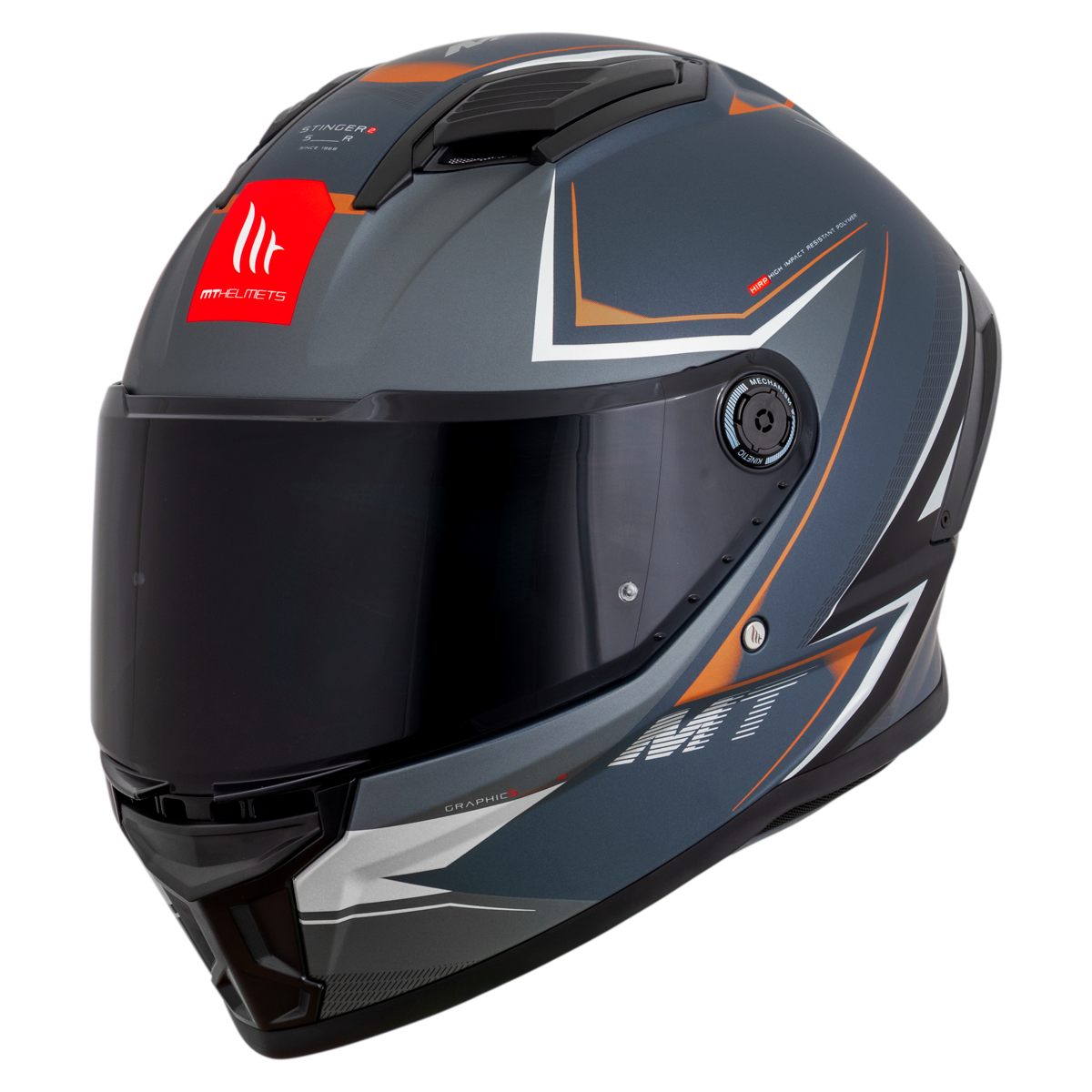 Capacete Mt Helmets Stinger 2 Sr C2 Cinza Matte