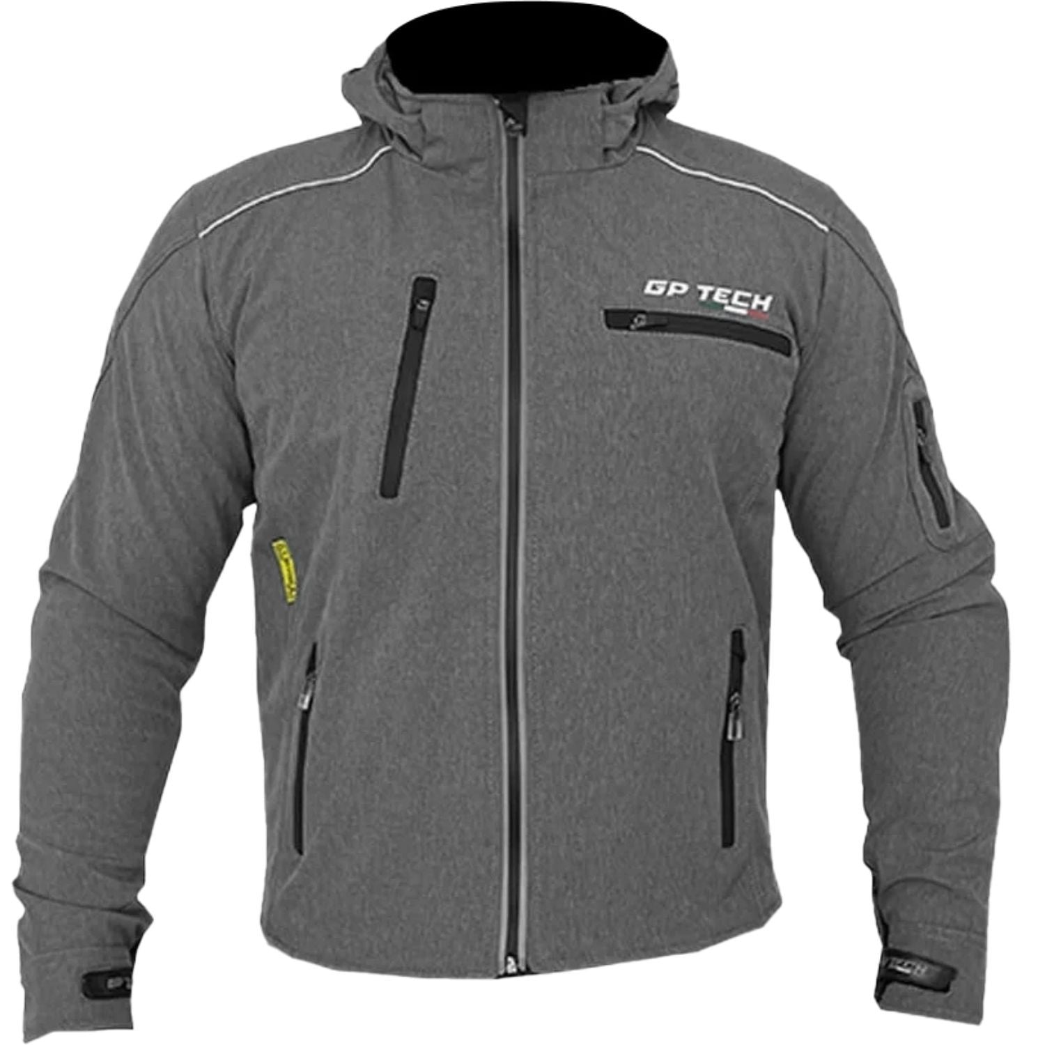 Jaqueta de motoqueiro GP Tech Tour Casual Resistente a agua Cinza