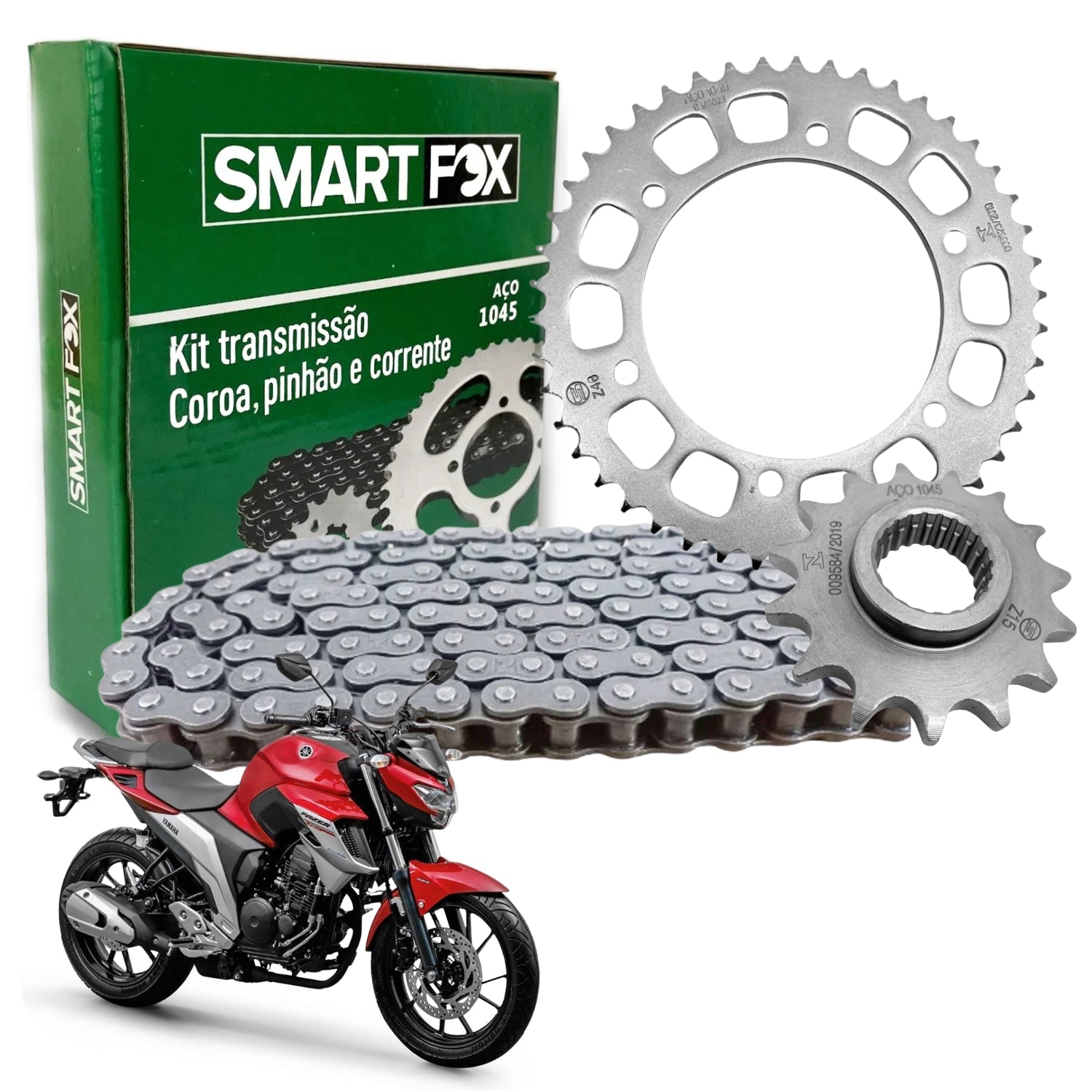 Kit Relação Transmissão Fazer 250 2018-2023