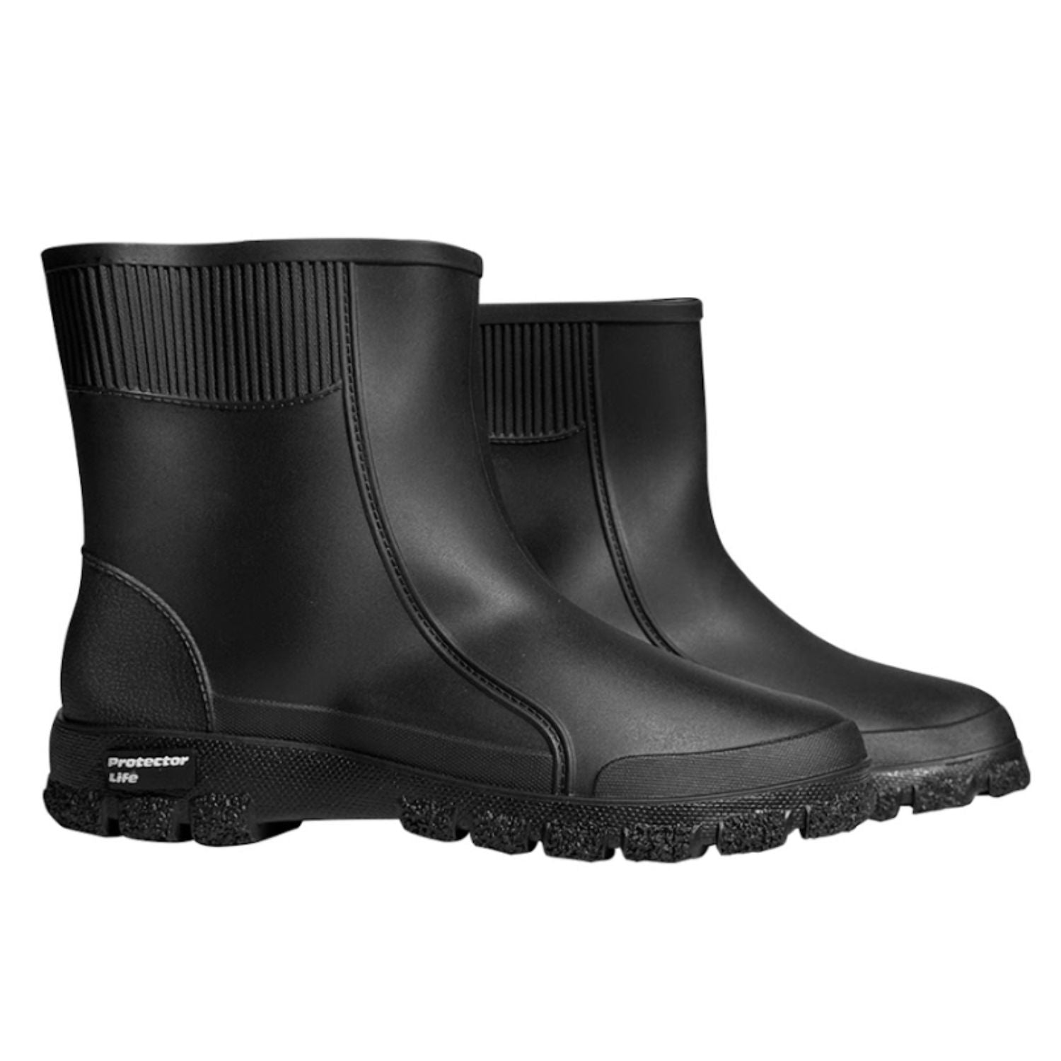 Bota de Chuva Protector Life Cano Medio Preto