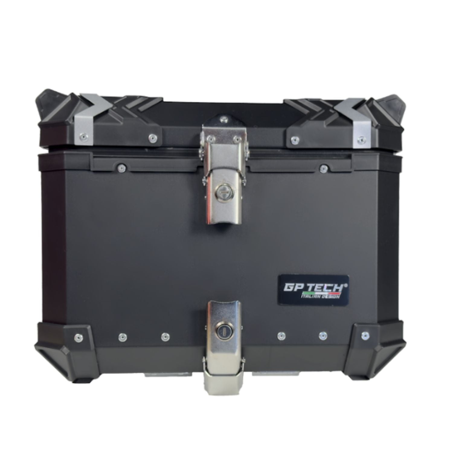 Bau para moto Gp Tech Traseiro Aluminio Preto 45 Litros M45