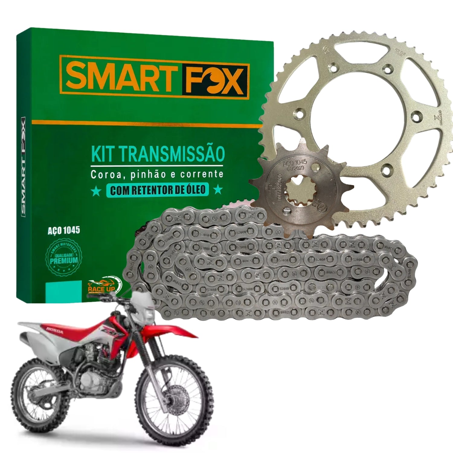 Kit Relação Transmissão CRF 230 2003-2021