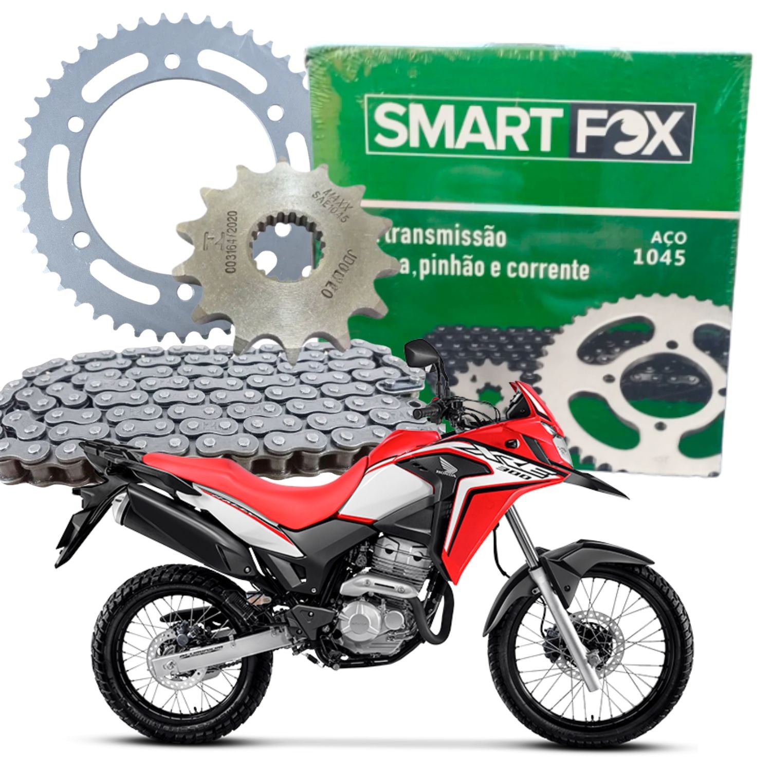 Kit Relação Transmissão Honda Xre 300 2009-2023