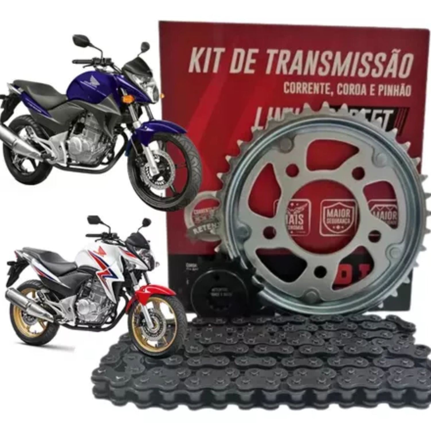 KIT RELAÇÃO DID COM RETENTOR HONDA CB300R 2009 A 2016