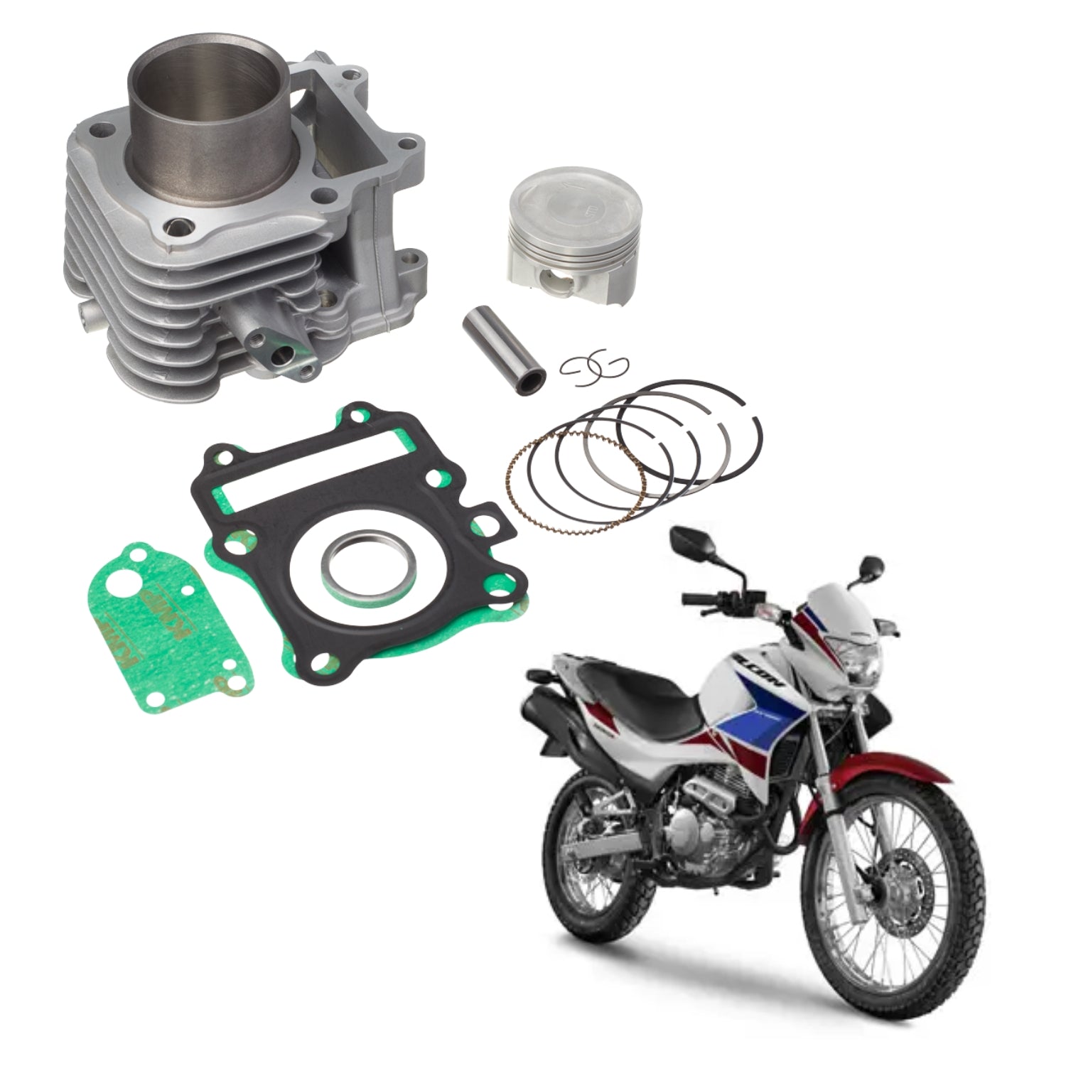 Kit Cilindro Pistão Juntas Travas Aneis Rik KMP