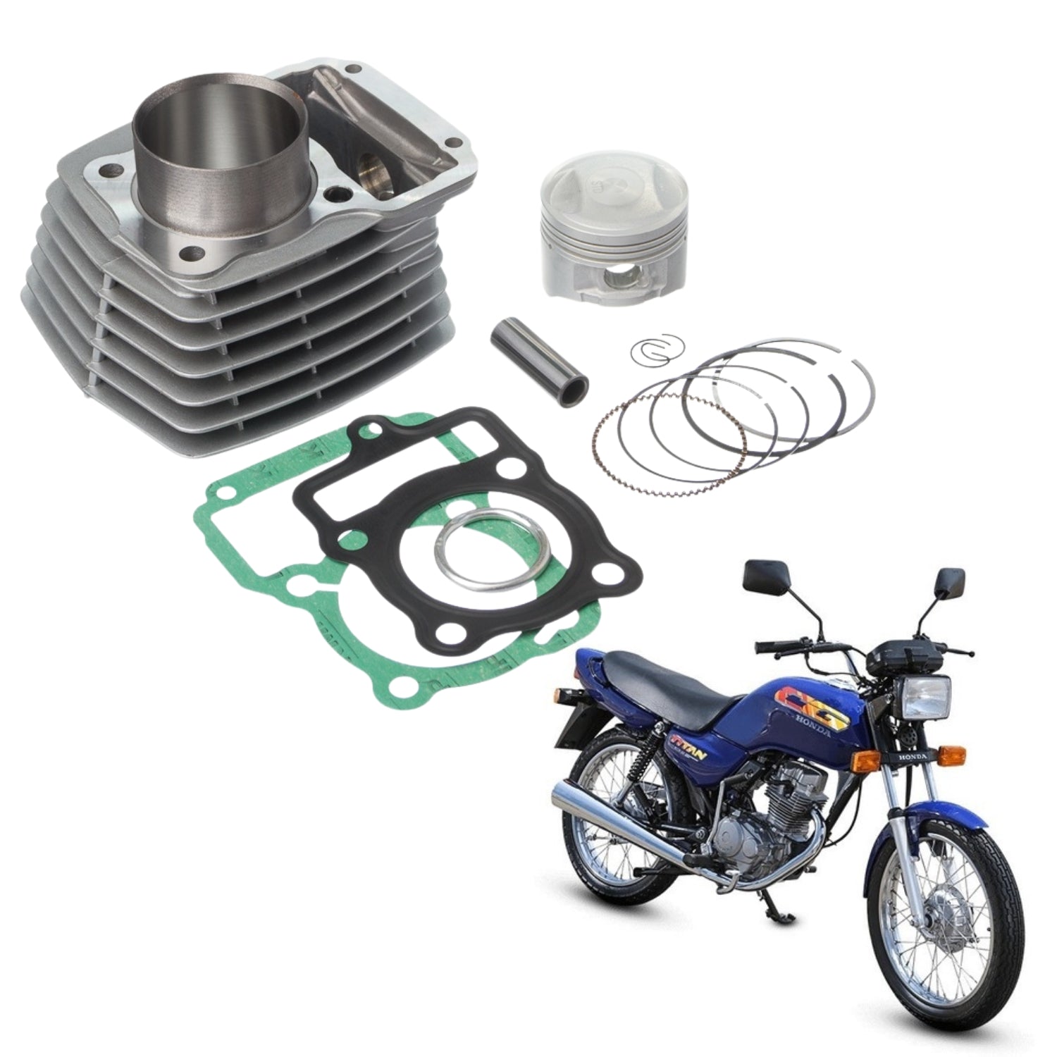 Kit Cilindro Pistão Juntas Travas Aneis Rik KMP