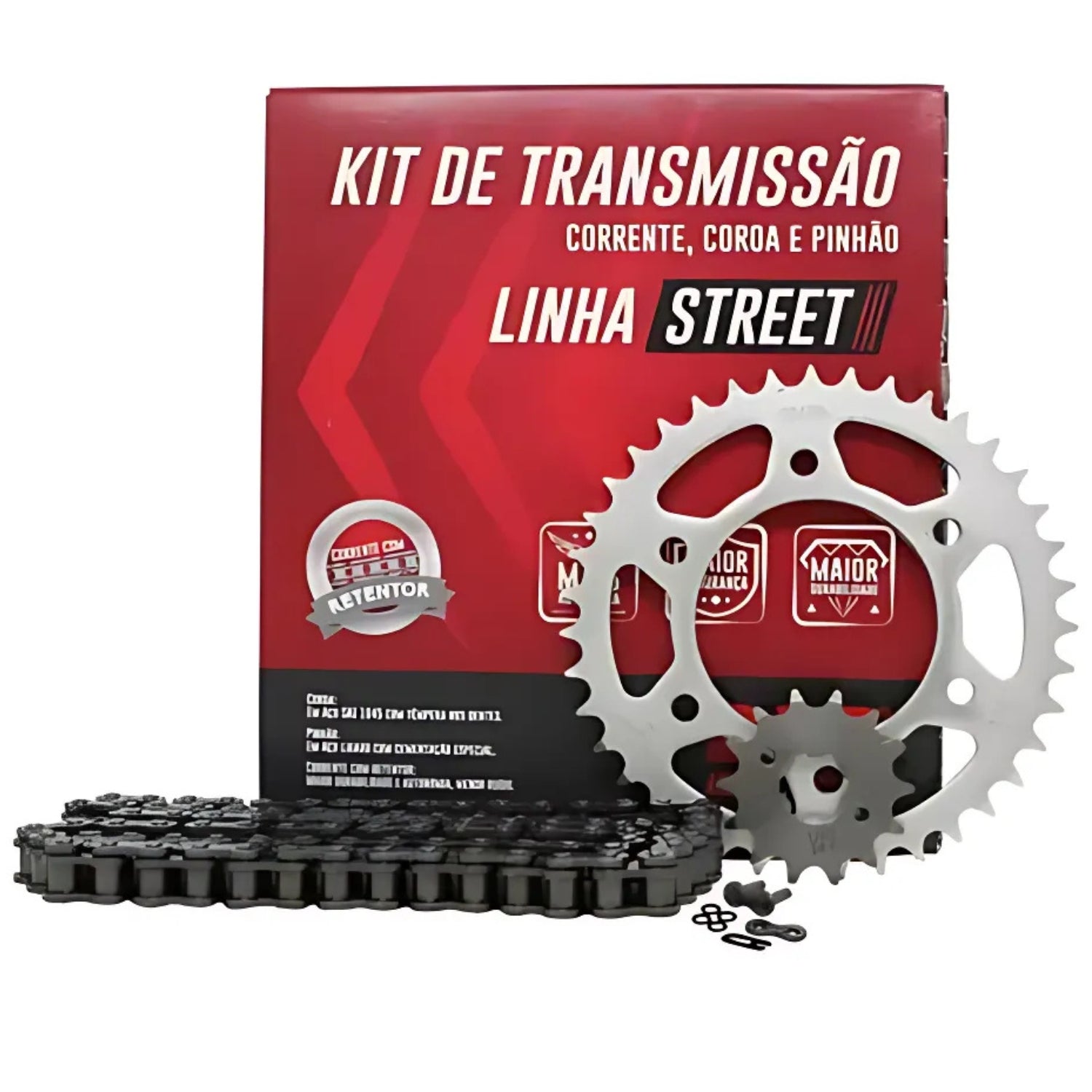 KIT RELAÇÃO DID COM RETENTOR YAMAHA YBR FACTOR 150 2016 A 2025