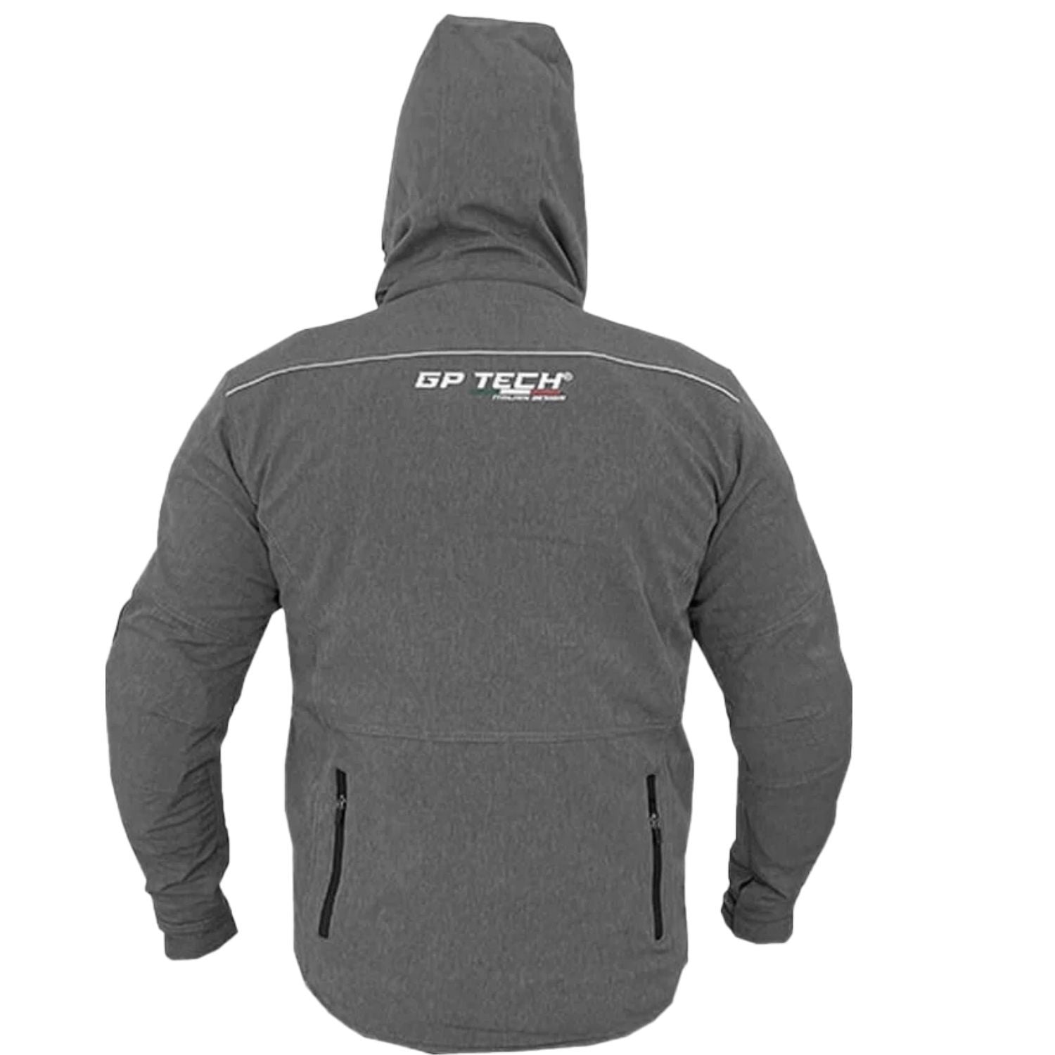 Jaqueta de motoqueiro GP Tech Tour Casual Resistente a agua Cinza