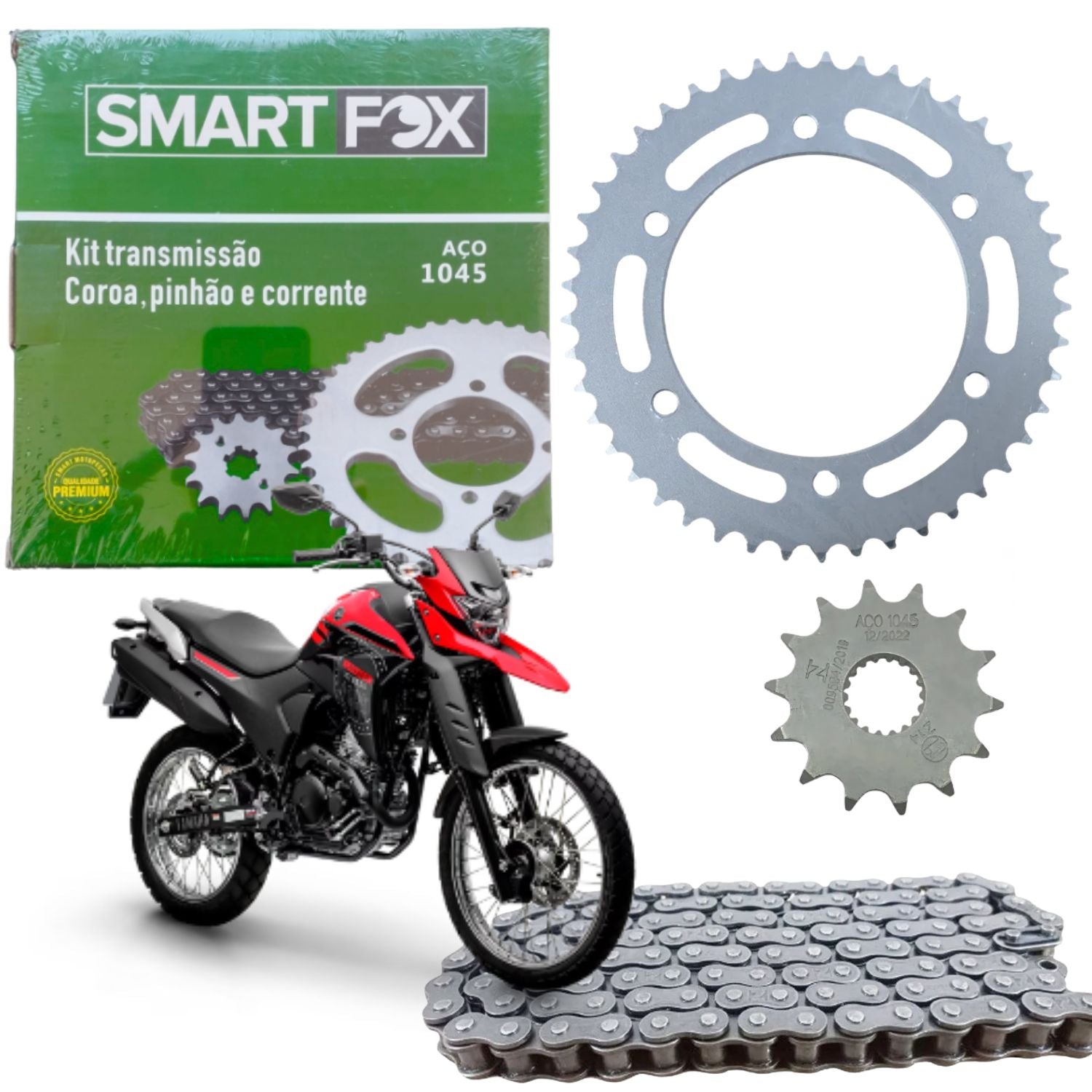 Kit Relação Transmissão Xtz Lander 250 Tenere 250 2009-2025