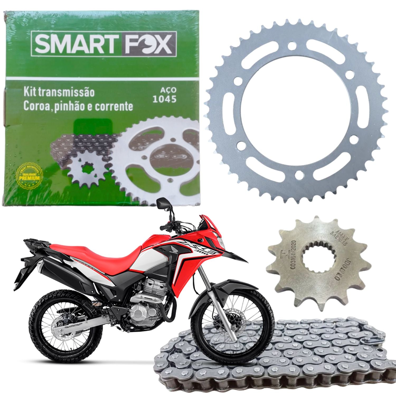 Kit Relação Transmissão Honda Xre 300 2009-2023