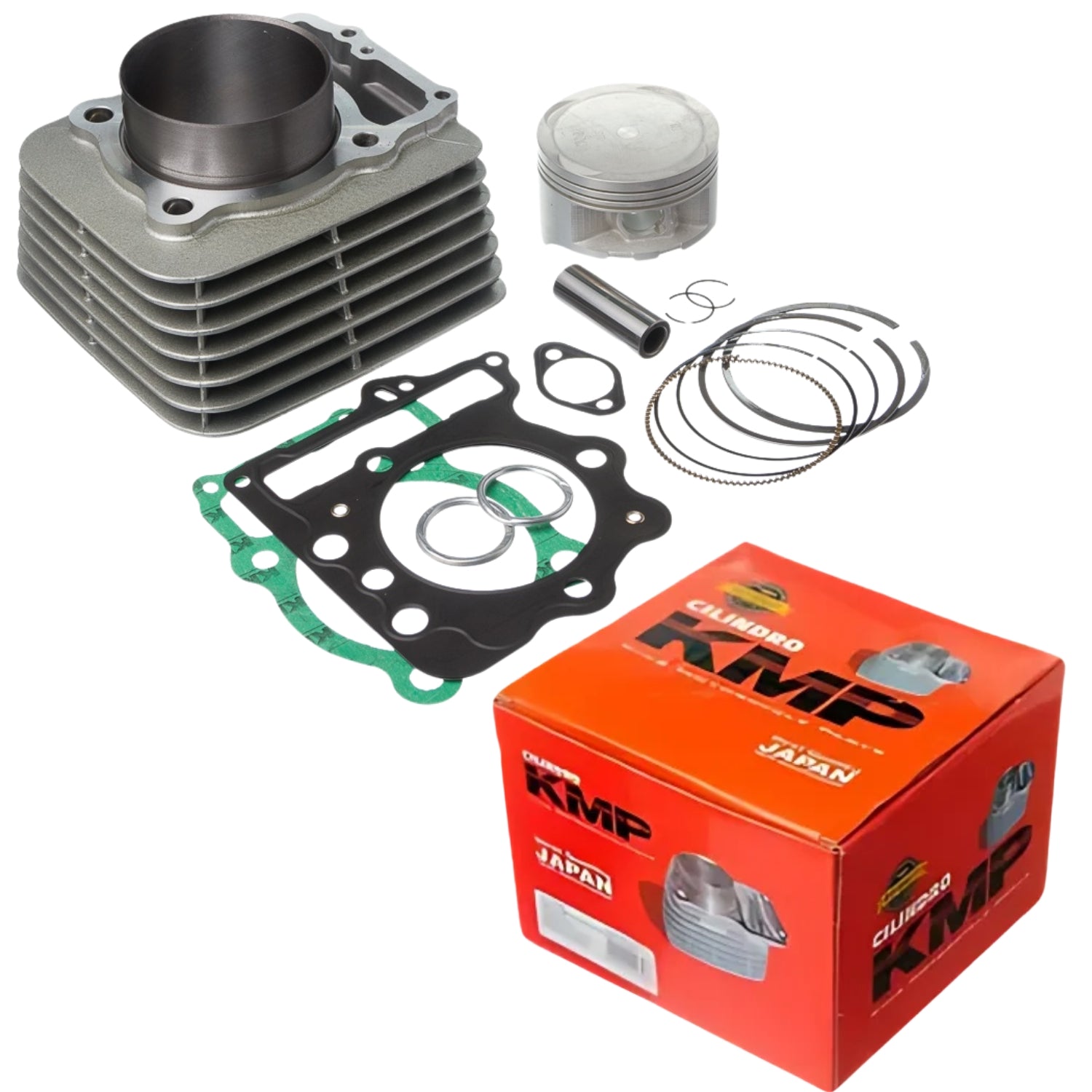 KIT COM CILINDRO PISTAO KMP HONDA NX FALCON 400 ATE 2002