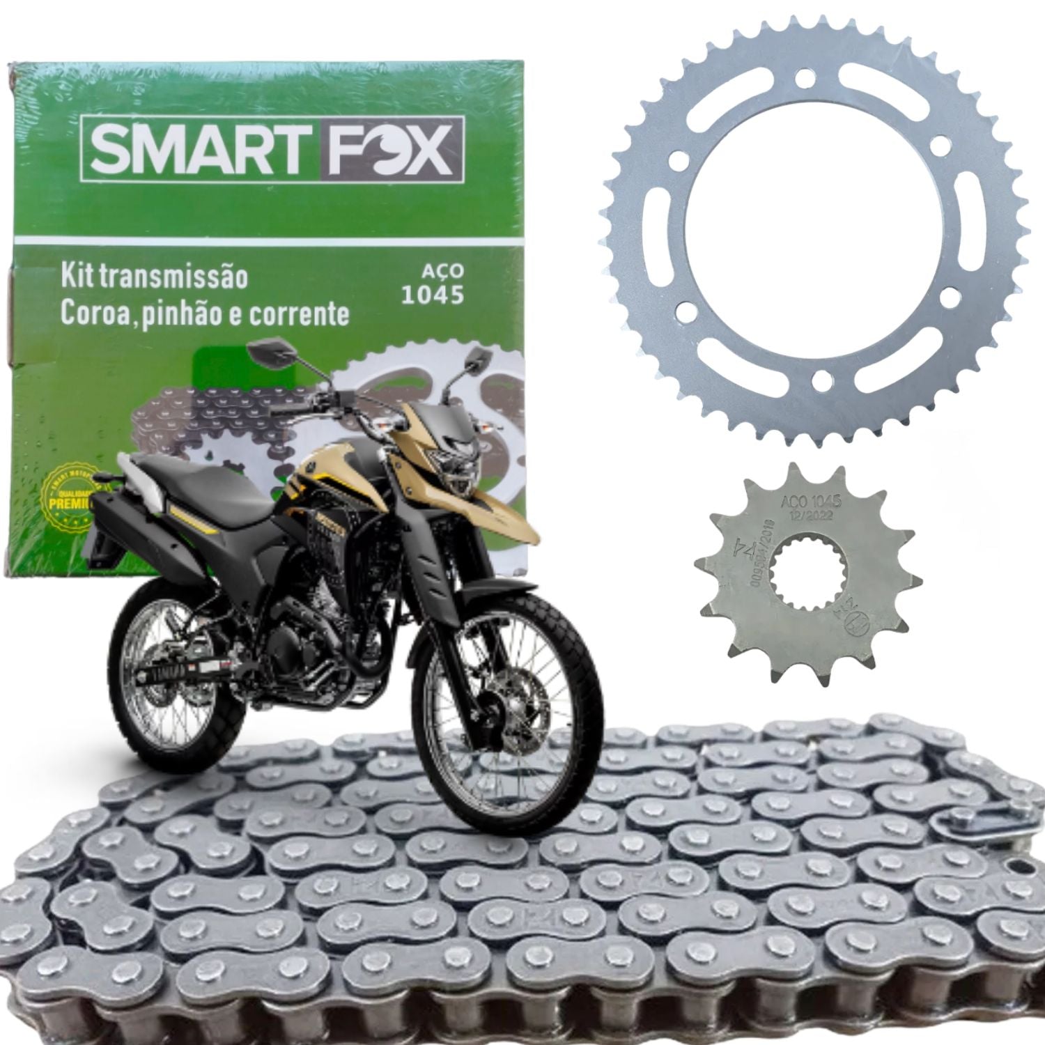Kit Relação Transmissão Xtz Lander 250 Tenere 250 2009-2025